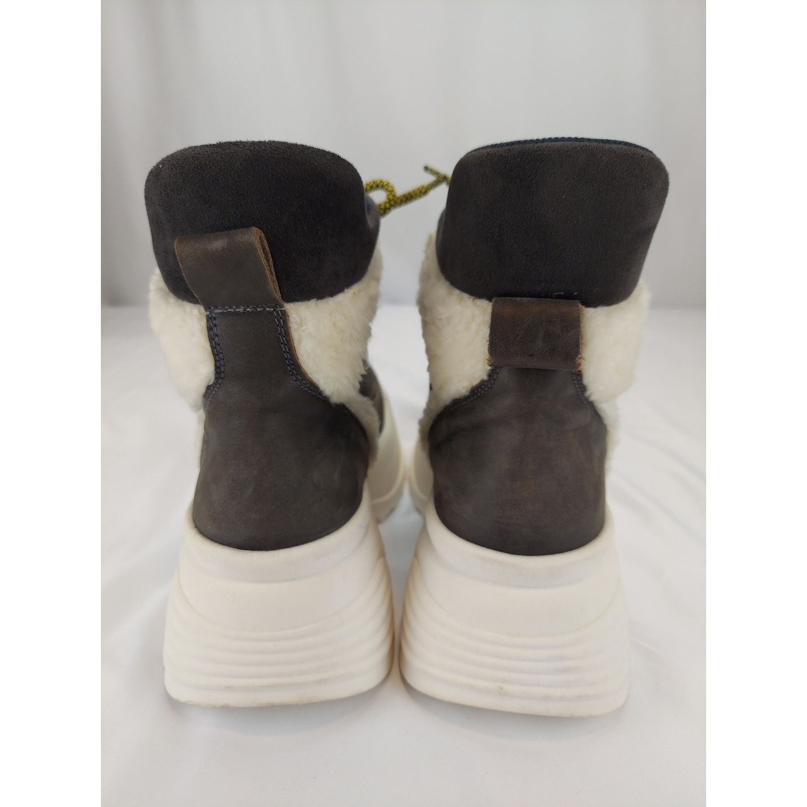 Free People Free People Luca Hikers Faux Fur Gray Wedge Suede Boot 9 NEW Size US 9 / IT 39 - 5 Thumbnail