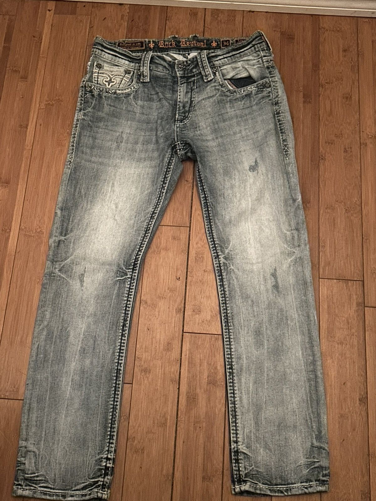 Rock Revival rock revival jeans Size US 34 / EU 50 - 2 Thumbnail
