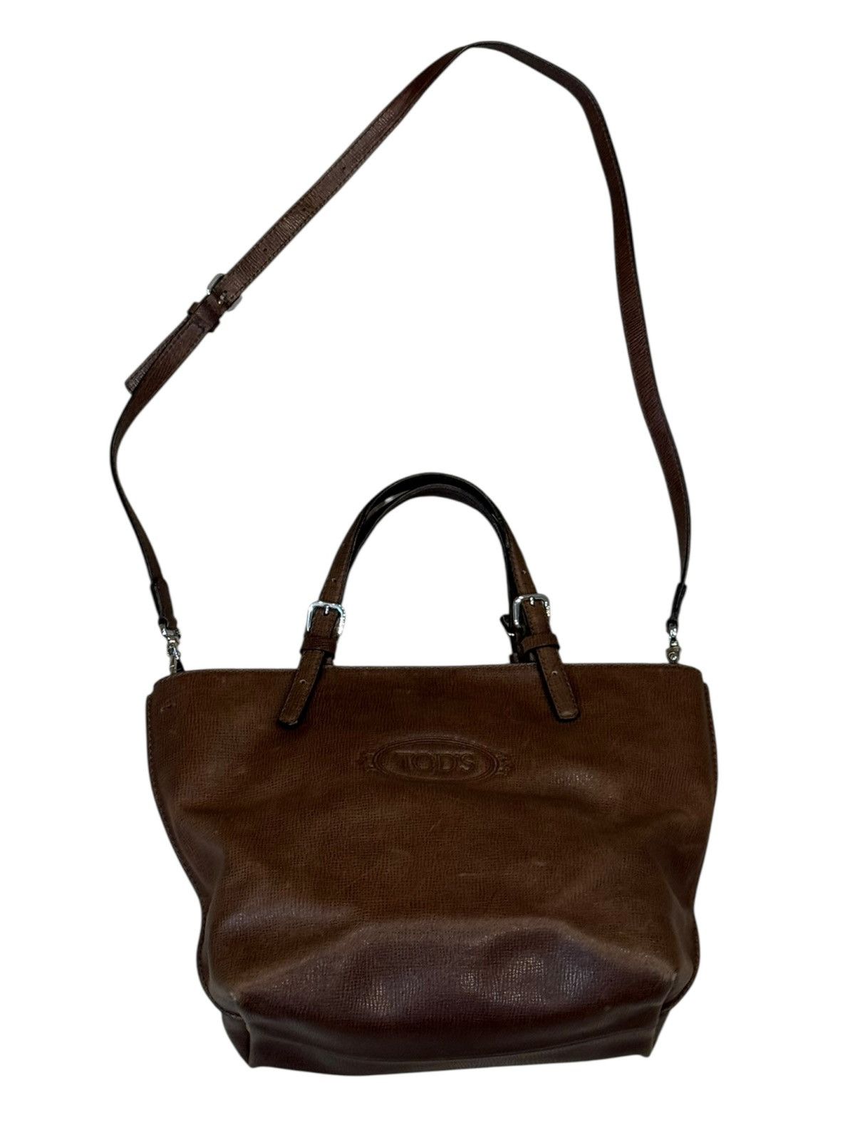 Tod's Tod’s Vintage Brown Tote Shoulder Strap Bag Handbag Size ONE SIZE - 5 Thumbnail