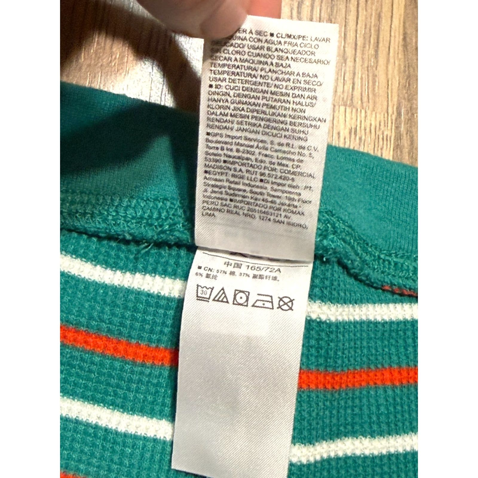 Old Navy Old Navy Pants Mens Size Medium Multicolor Green Red White Striped Sleepwear Pants Size US 31 - 6 Thumbnail