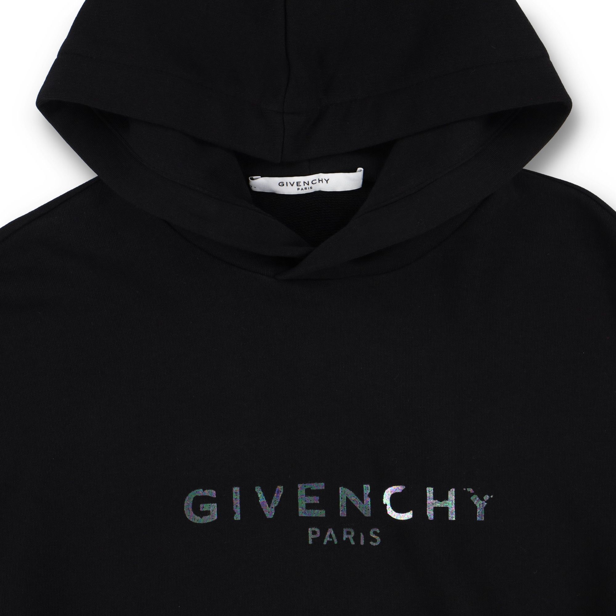 Givenchy Black Iridescent Blurred Logo Hoodie Size US XS / EU 42 / 0 - 5 Thumbnail