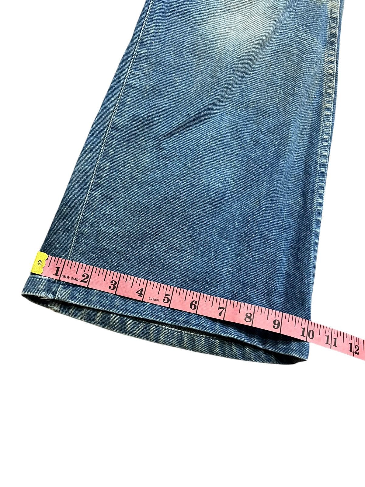 If Six Was Nine Vintage 80’s Bobson Western Flare Mud Wash Denim Size US 28 / EU 44 - 20 Thumbnail