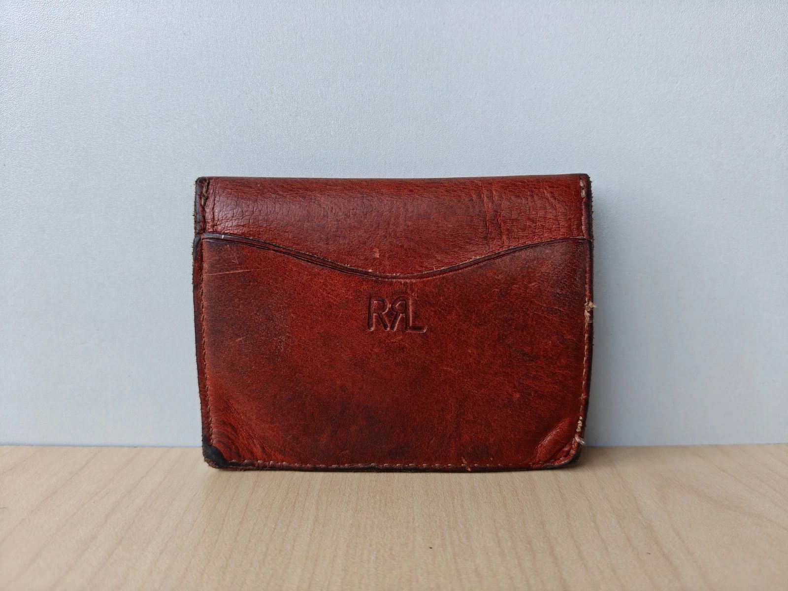 RRL Ralph Lauren Double RL Concho Leather Card Case FTP - 5003 Size ONE SIZE - 4 Thumbnail