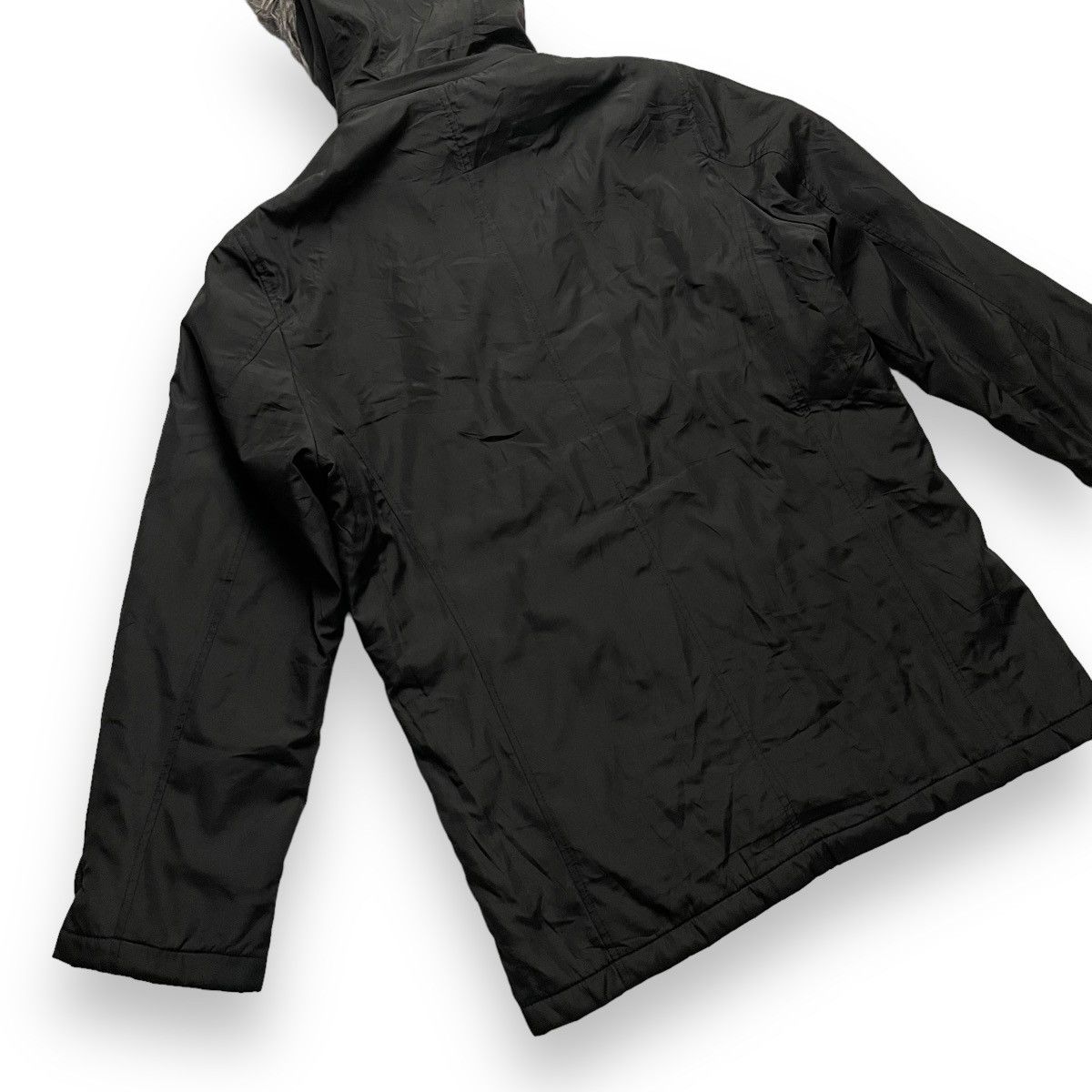 If Six Was Nine LOUIS CHAVLON BUTTON UP FULL ZIP NYLON FUR HOODIE JACKET Size US M / EU 48-50 / 2 - 13 Thumbnail