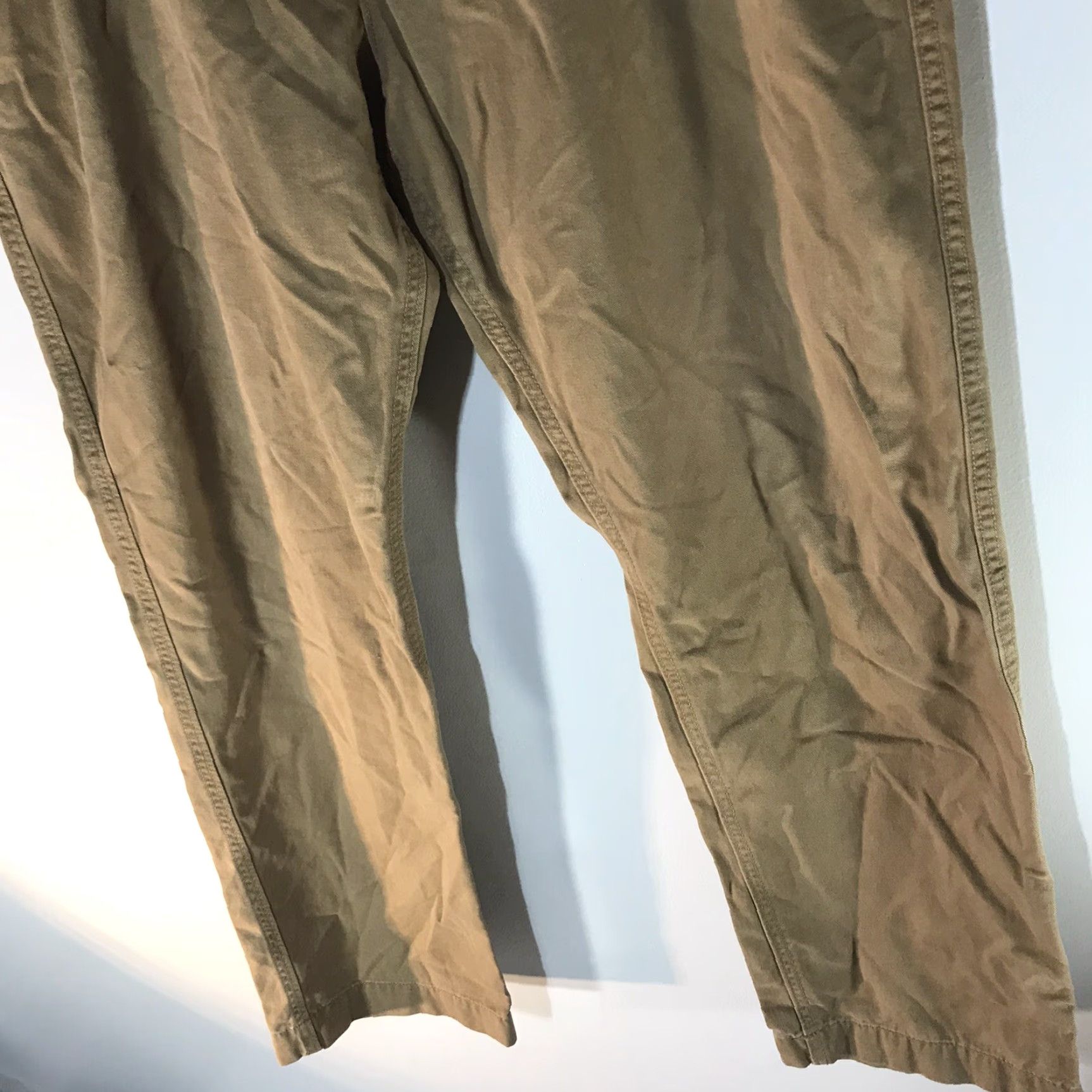 American Eagle Outfitters VINTAGE American Eagle Mens Pants Khakis Straight Fit Relaxed Cotton 36x32 Brown Size US 36 / EU 52 - 3 Thumbnail