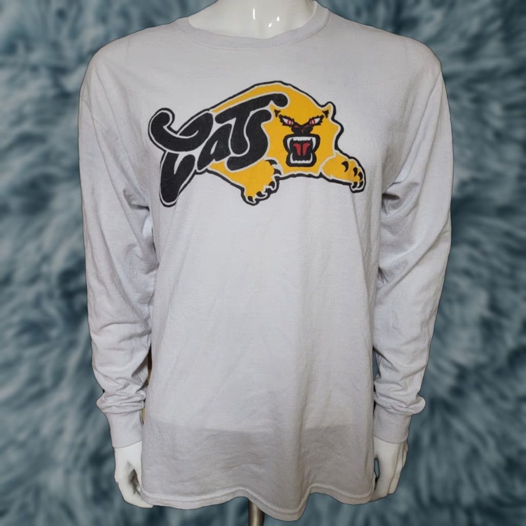 Jerzees Sylvania Northview Wildcats High School Retro Logo Long Sleeve T Shirt Large - Men - Black - Jerzees Size US L / EU 52-54 / 3 - 1 Thumbnail