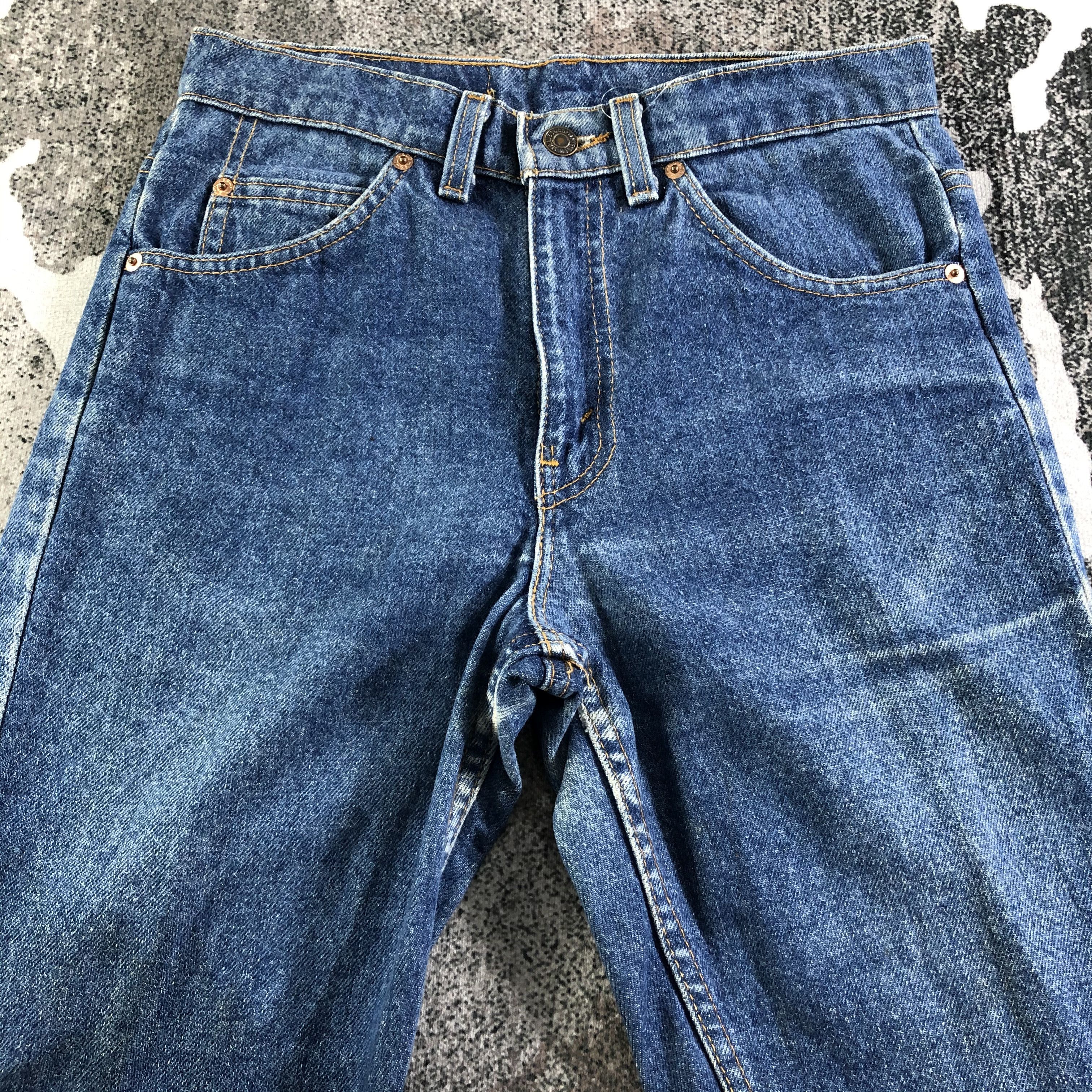 Levi's Vintage Levis 517 Jeans Orange Tab Flare Denim KJ2911 Size US 29 - 3 Thumbnail