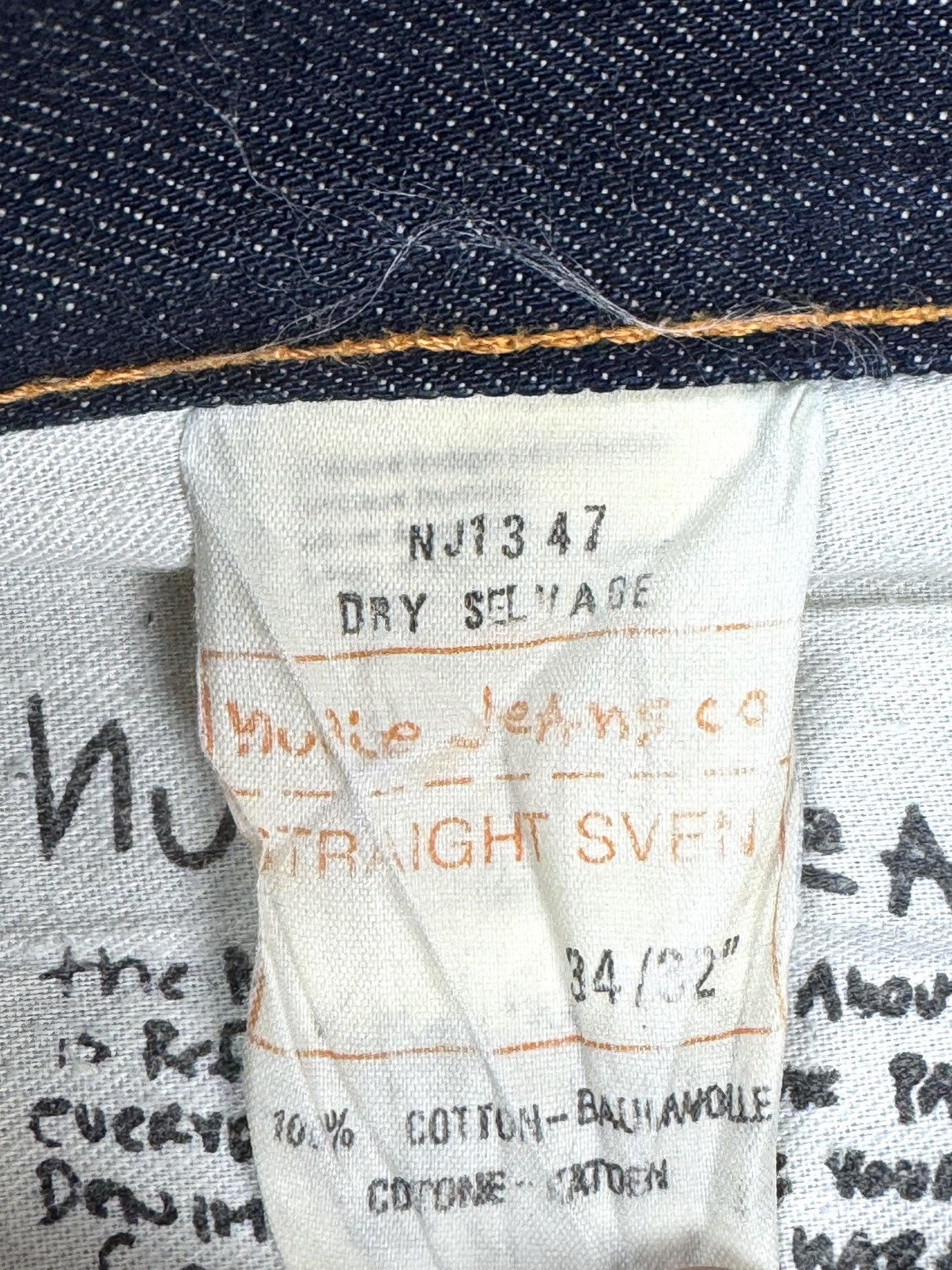 Nudie Jeans Nudie Jeans Straight Sven straight fit selvedge jeans 34x32 Size US 34 / EU 50 - 9 Thumbnail