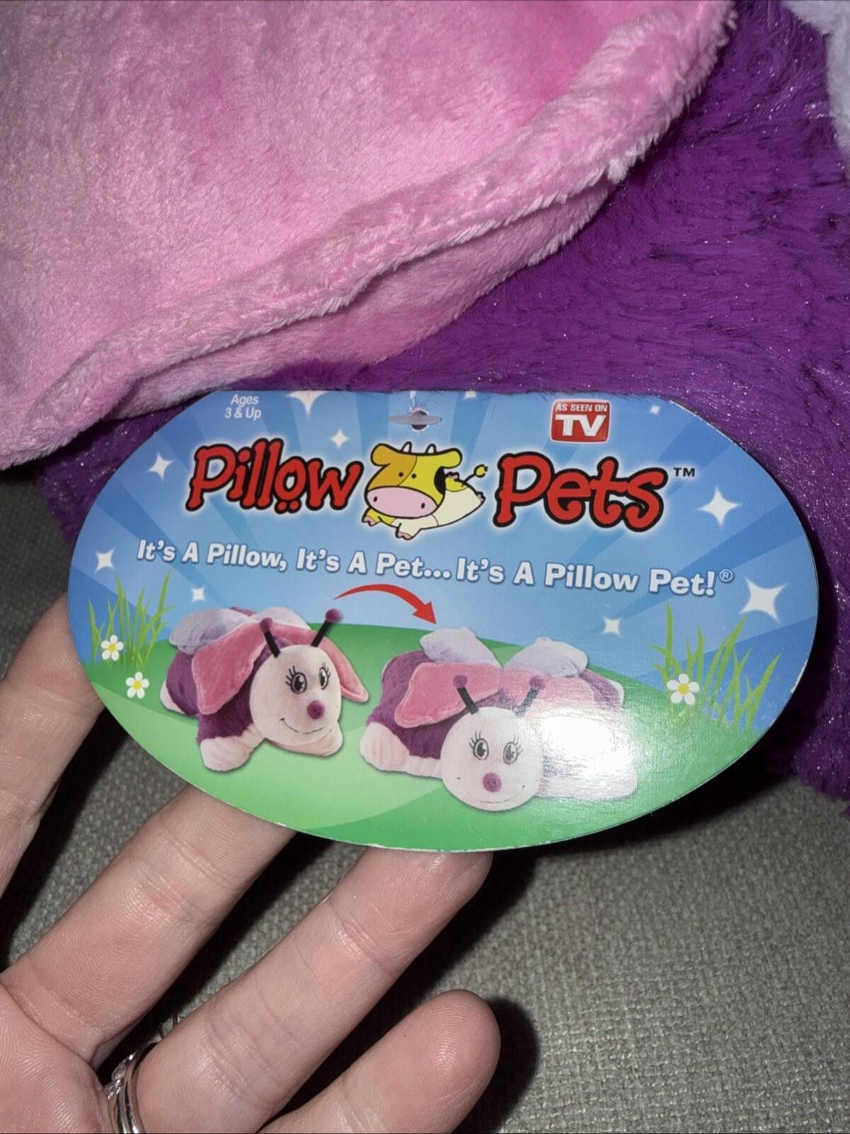 Other Pillow Pet 2010 Fluttery Butterfly Plush NWT Vintage Rare18” Size ONE SIZE - 7 Thumbnail
