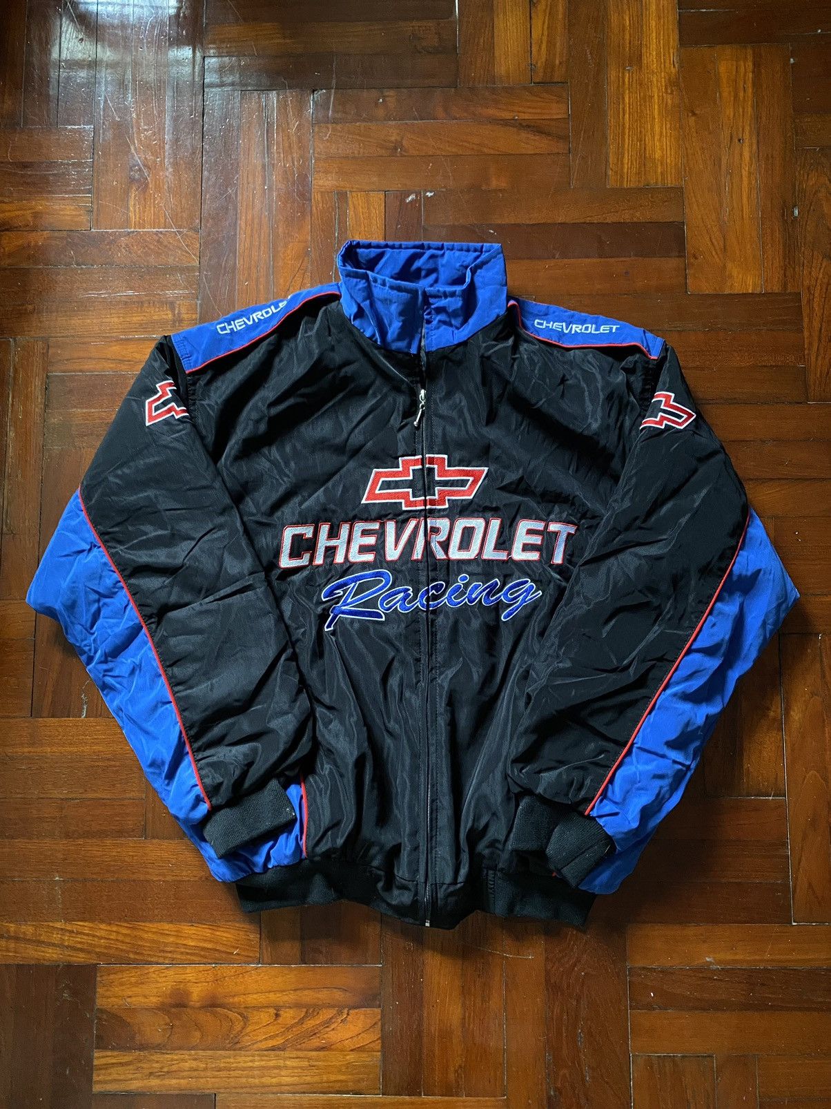 image of Chevrolet Racing Jacket in Black, Men's (Size XL)