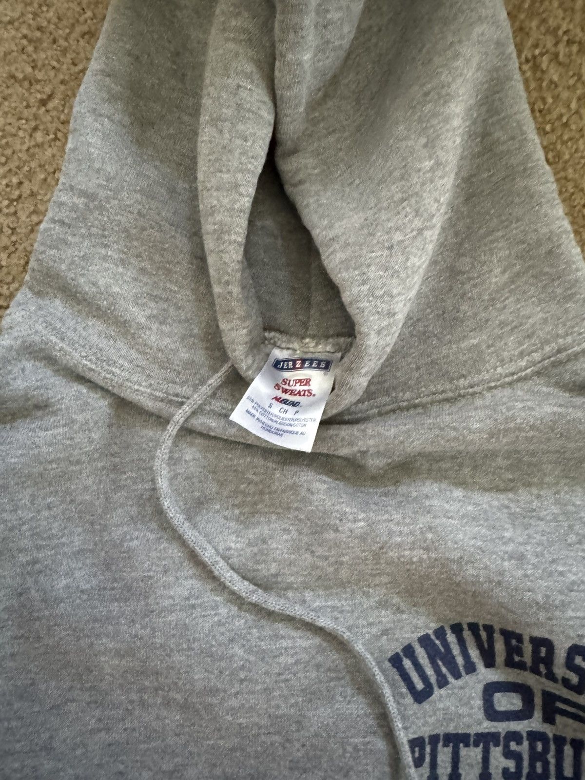 Jansport Gray Vintage University of Pitt Hoodie Size US M / EU 48-50 / 2 - 3 Thumbnail