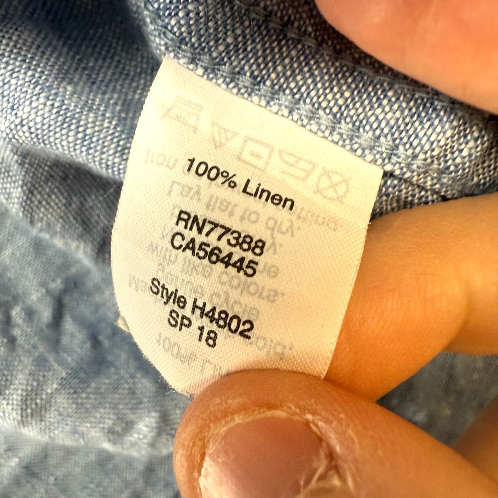 J.Crew J Crew Shirt Mens Large Light Blue Linen Button Down Lightweight Beachy Casual Size US L / EU 52-54 / 3 - 4 Thumbnail