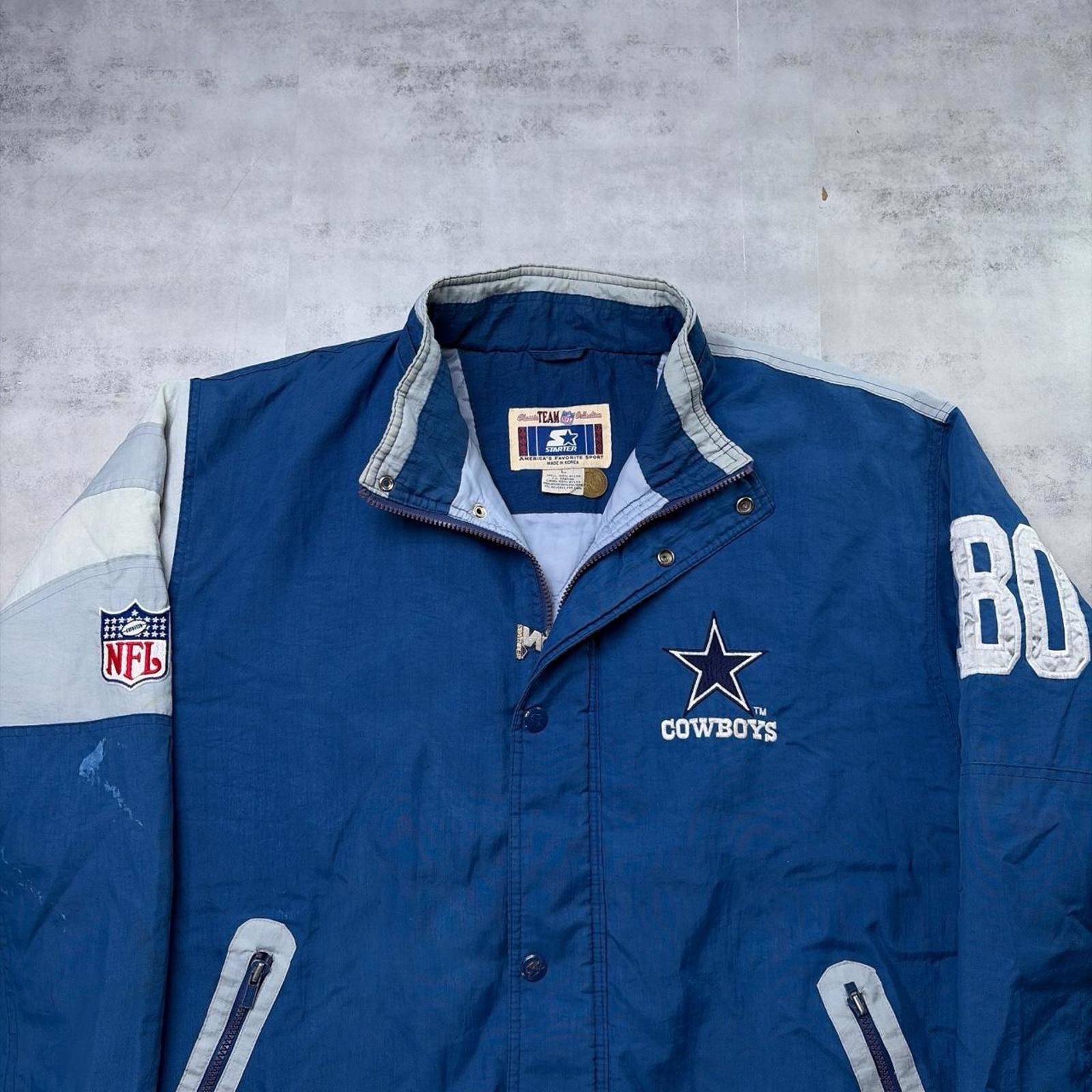 Starter Vintage 90s Starter Dallas Cowboys NFL Logo Puffer Jacket Size US L / EU 52-54 / 3 - 3 Thumbnail