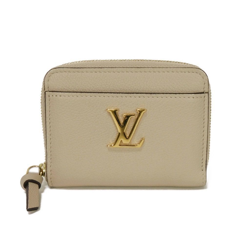 Louis Vuitton Louis Vuitton Lockme Grained Calf Leather Coin Purse Leather Coin Case M80100 DUTY FREE for USA