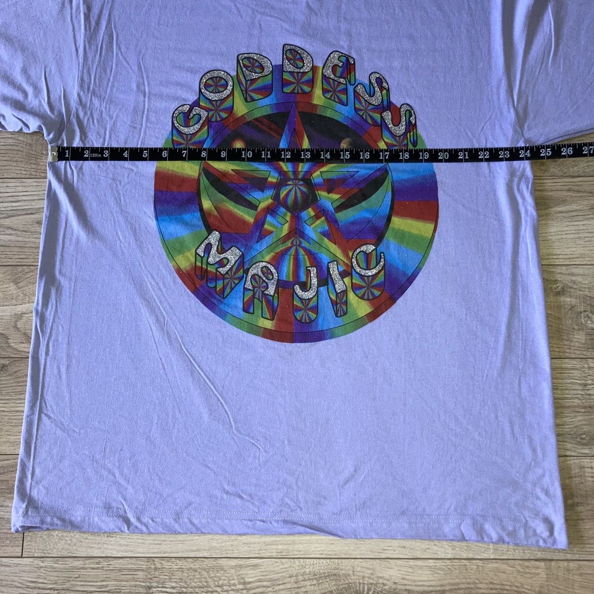 Other 90s Godess Magic trippy psychedelic fractal tee Size US XL / EU 56 / 4 - 5 Thumbnail