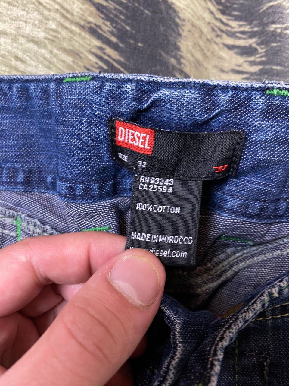 Diesel BAGGY VINTAGE Y2K HEAVY FADED JEANS PANTS Size US 32 / EU 48 - 2 Thumbnail