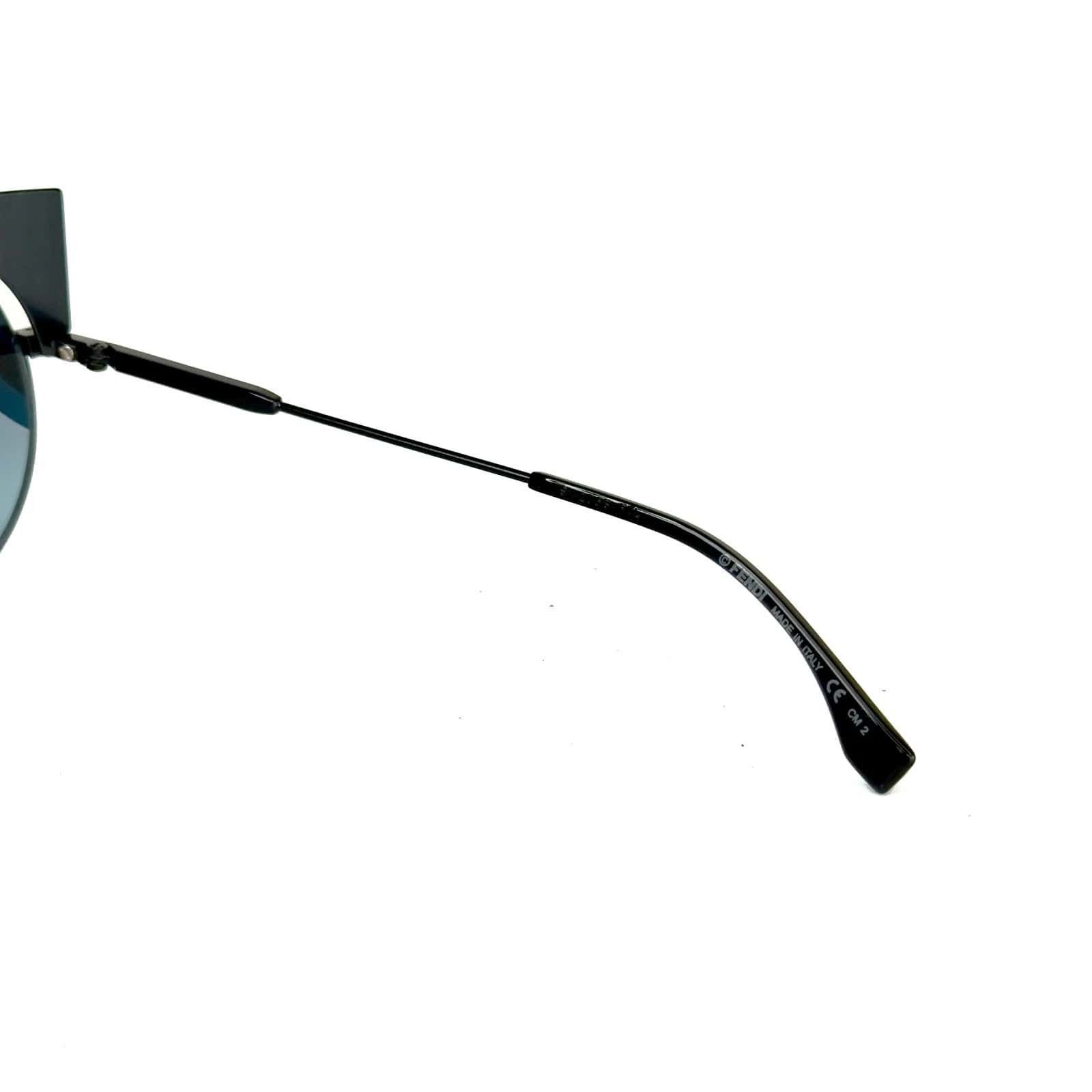 Fendi FENDI HYPNOSHINE FF0215S Black Blue Fashion Sunglass 0215 Size ONE SIZE - 8 Thumbnail