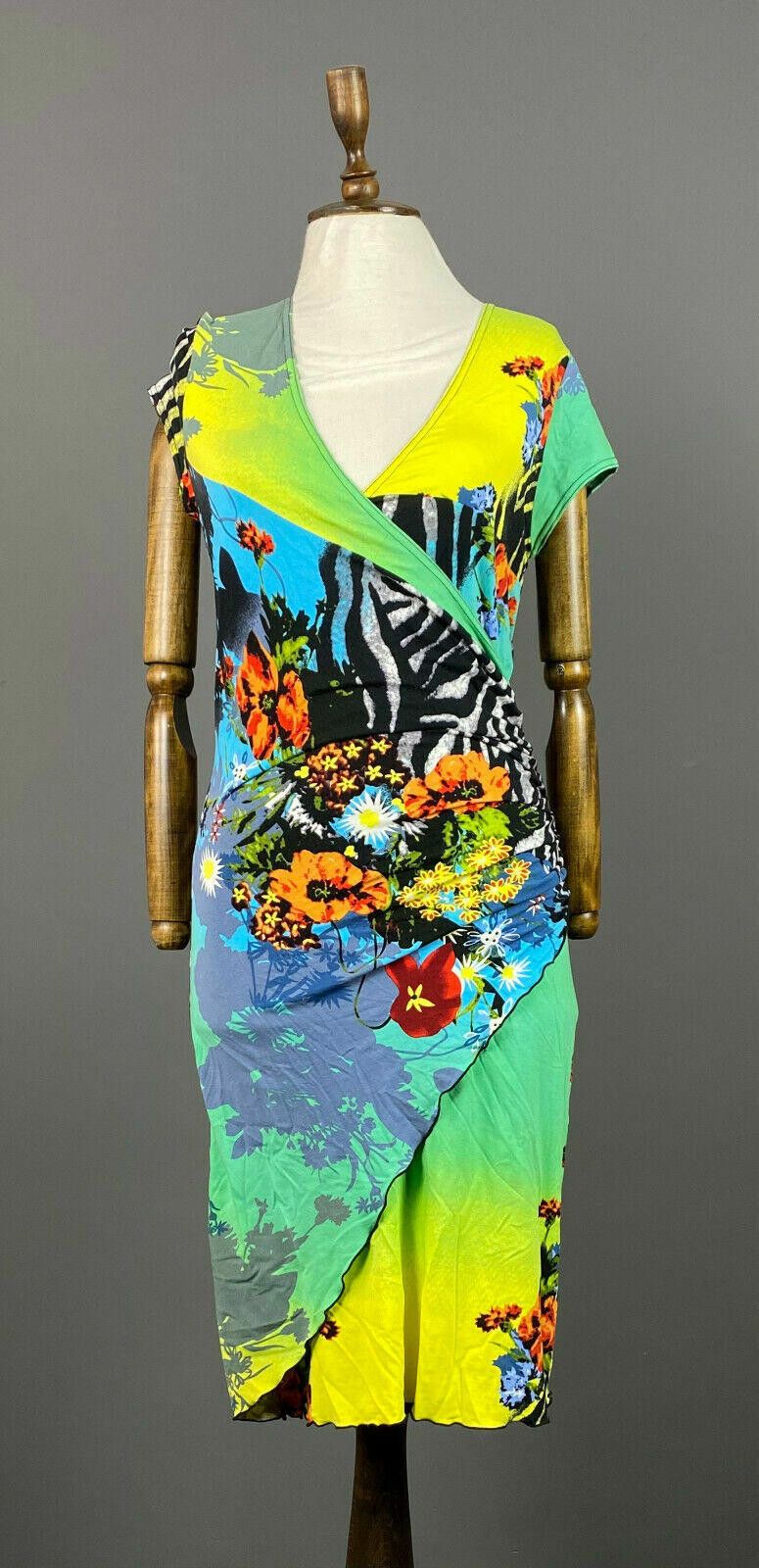 Designer Ladies Joseph Ribkoff Mulicolor Floral Dress Size 10 Size L / US 10 / IT 46 - 1 Thumbnail
