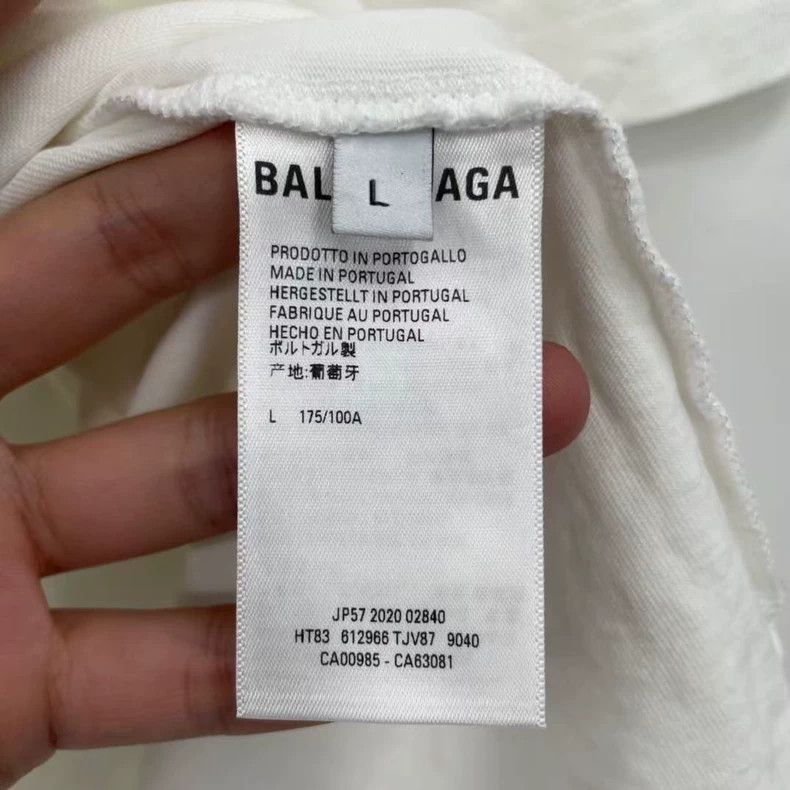 Balenciaga Balenciaga Front Embroidered Double B Letter Short Sleeve Size US L / EU 52-54 / 3 - 4 Thumbnail
