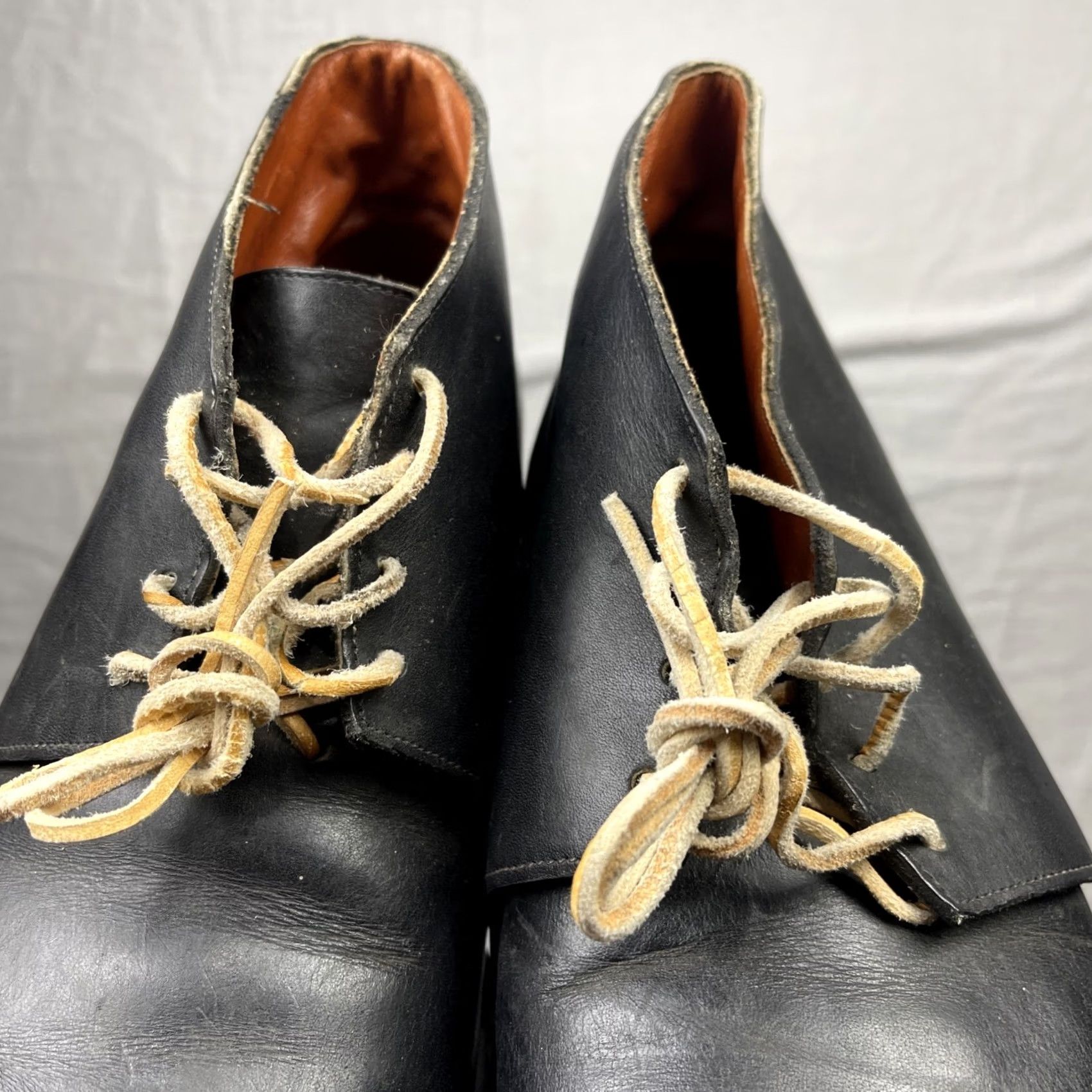 Frye Frye Chukka Boots Mens 10.5 D Black Leather Lace Up Square Toe Made In USA Boots Mens 10.5 D Black Leather Square Toe Lace Up USA Chukka Frye Size US 10 / EU 43 - 5 Thumbnail