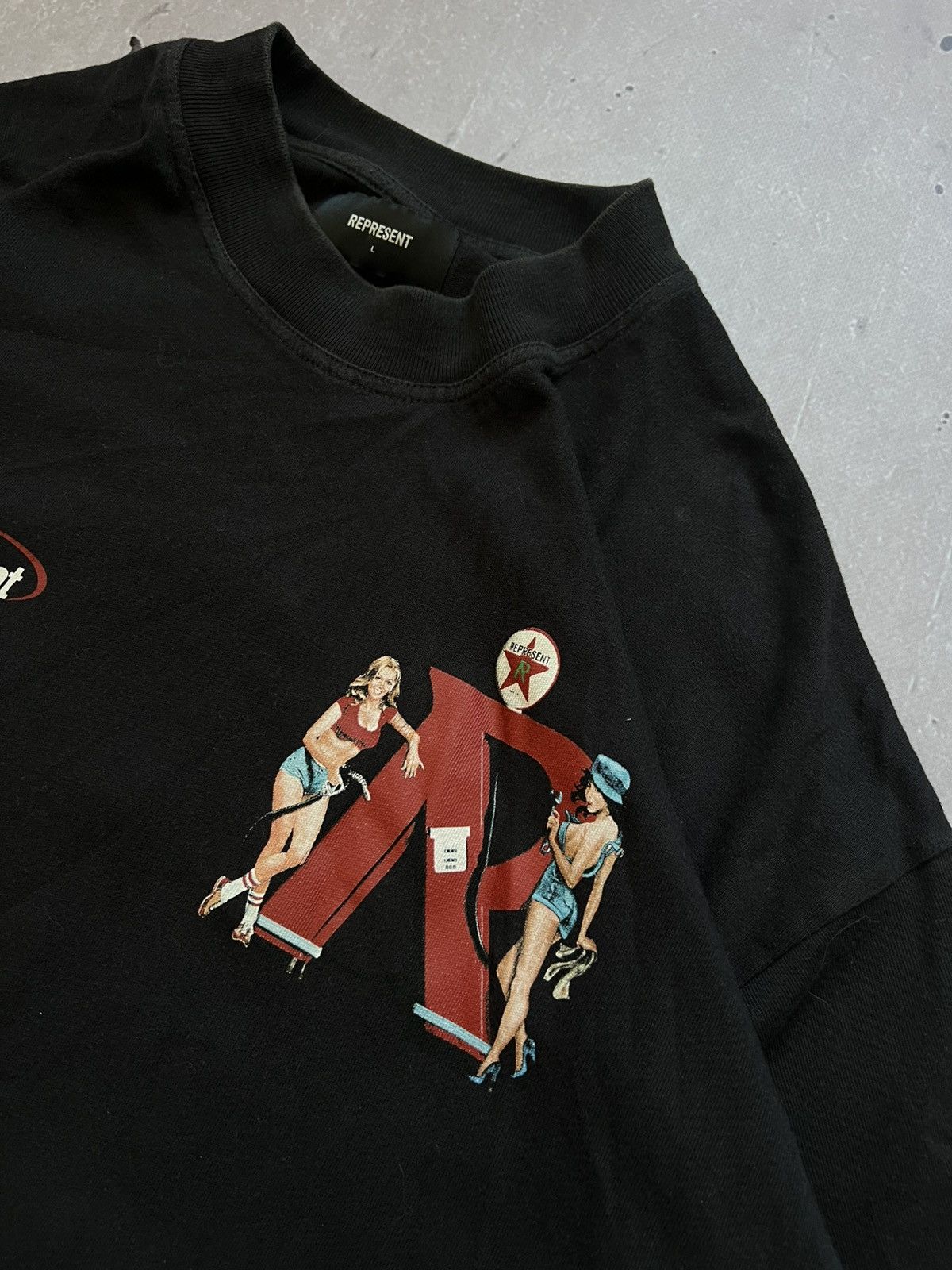 Represent Clo. Represent Automotive Girl Printed T-Shirt Black Size L Size US L / EU 52-54 / 3 - 4 Thumbnail