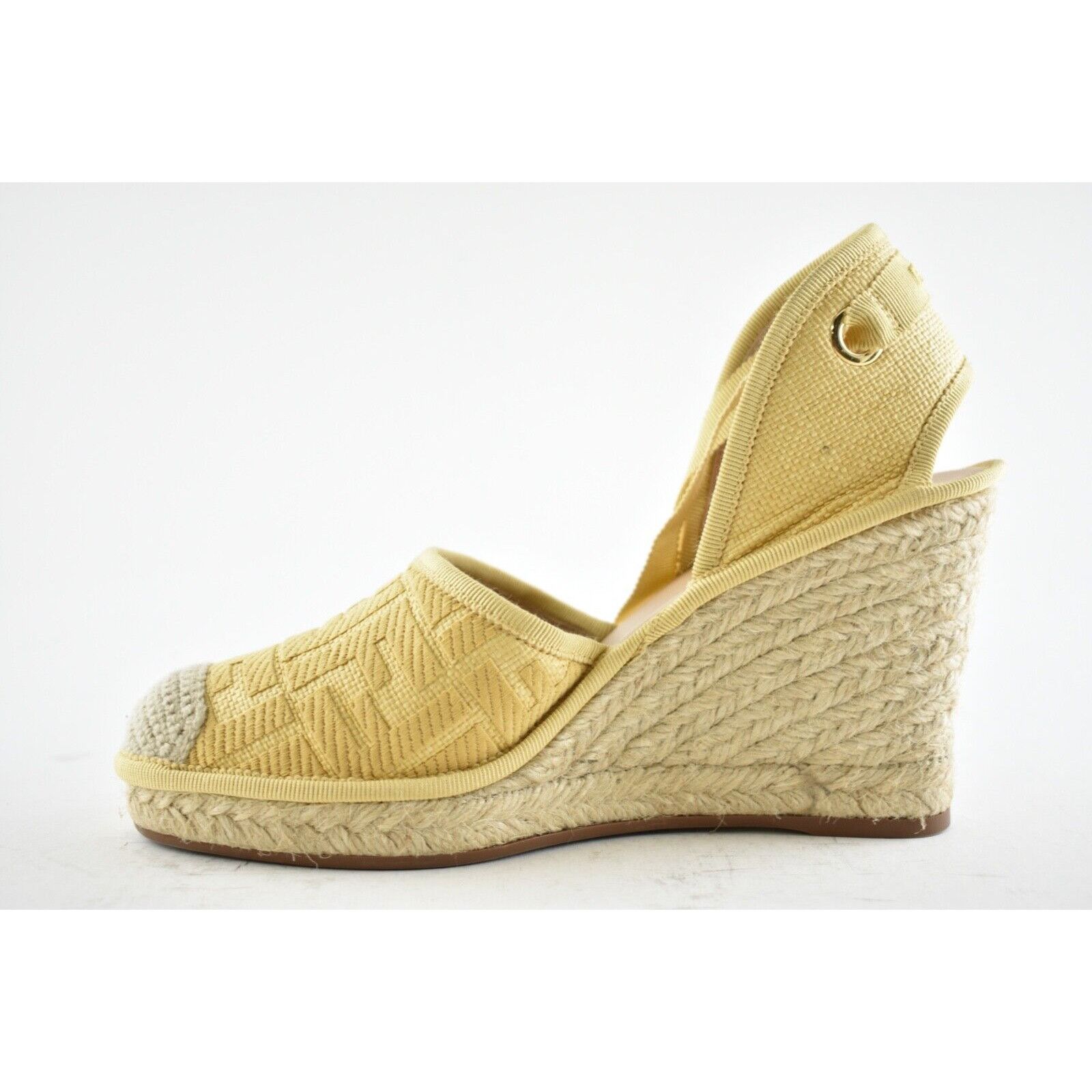 Fendi Roma FF Logo Ankle Strap Lace Up Sandal Wedge Heel 36.5 Size US 6.5 / IT 36.5 - 9 Thumbnail