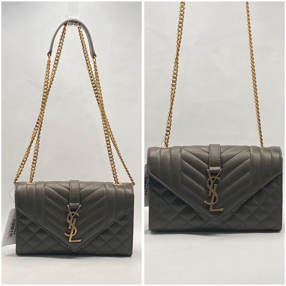 Yves Saint Laurent Saint Laurent Envelope Triquilt Small YSL Shoulder Bag Size ONE SIZE - 4 Thumbnail