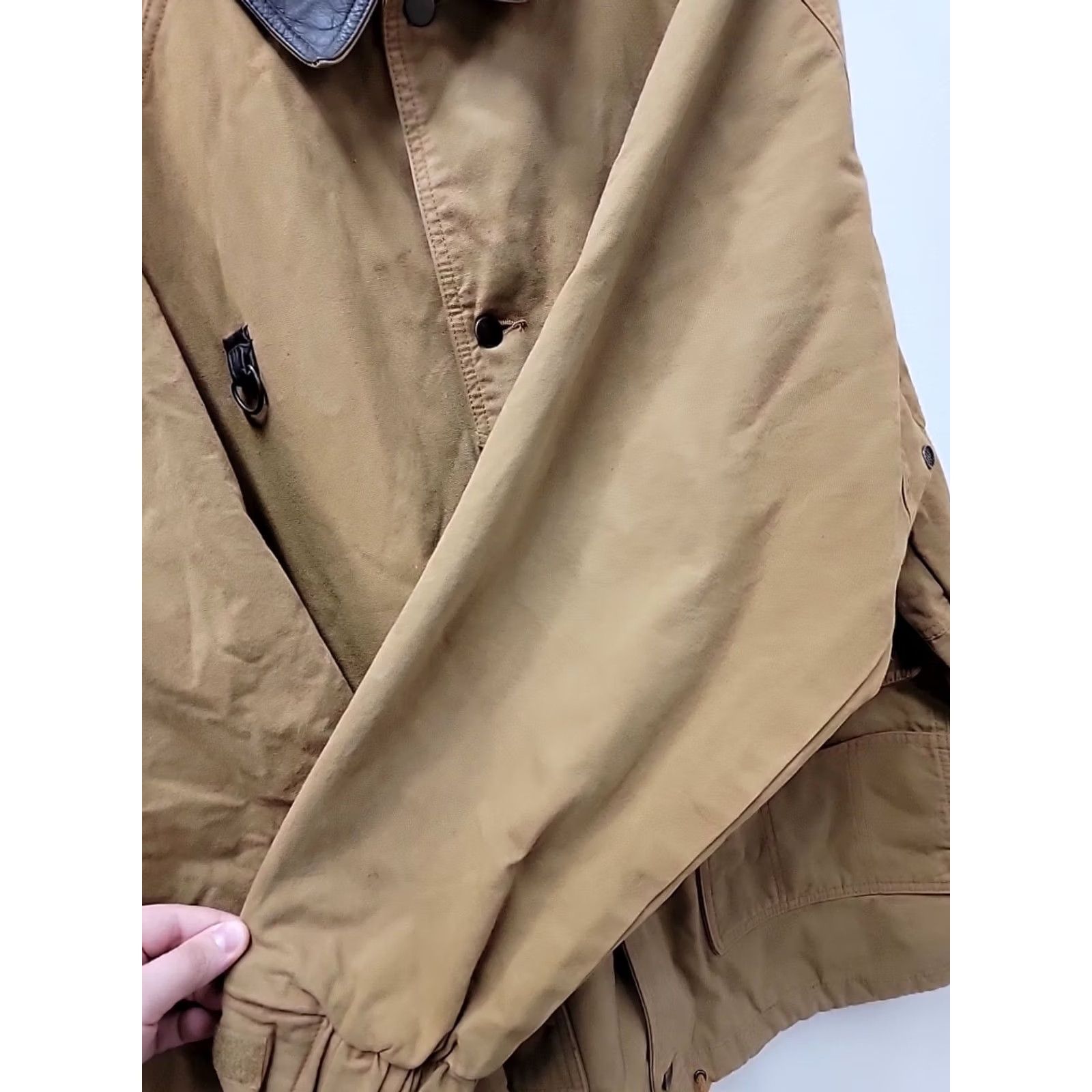 Roper VINTAGE Roper Jacket Mens XL Canvas Leather Collar Plaid Lined Overcoat Brown Size US XL / EU 56 / 4 - 5 Thumbnail