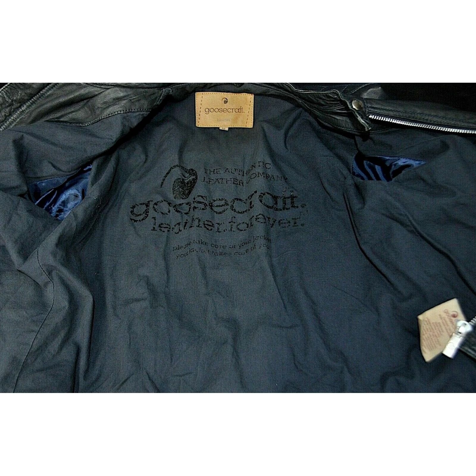 GOOSECRAFT Goosecraft 944 Biker Jacket Men M Black Leather Shirt? Size US M / EU 48-50 / 2 - 5 Thumbnail