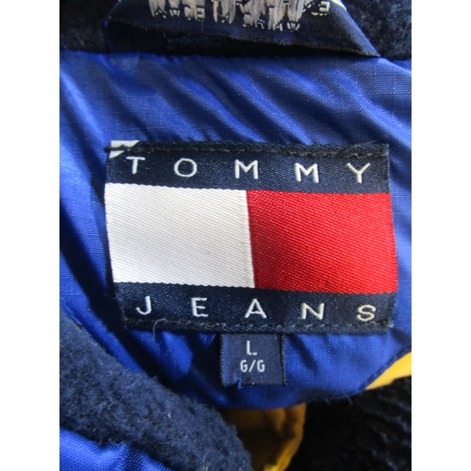 Tommy Hilfiger VINTAGE Tommy Hilfiger Jacket Mens Large Blue Down Insulated Puffer Casual Zip Stand-Up Collar Winter 90s Mens Size US L / EU 52-54 / 3 - 3 Thumbnail