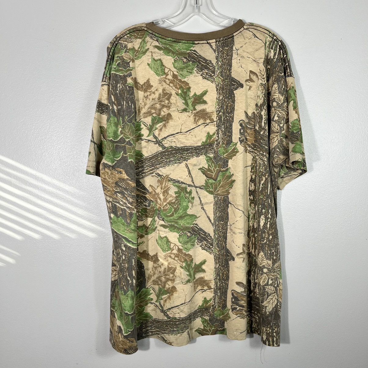Vintage Vintage 1980s Red Head Single Stitch Camo Camouflage T-Shirt Size US XL / EU 56 / 4 - 5 Thumbnail