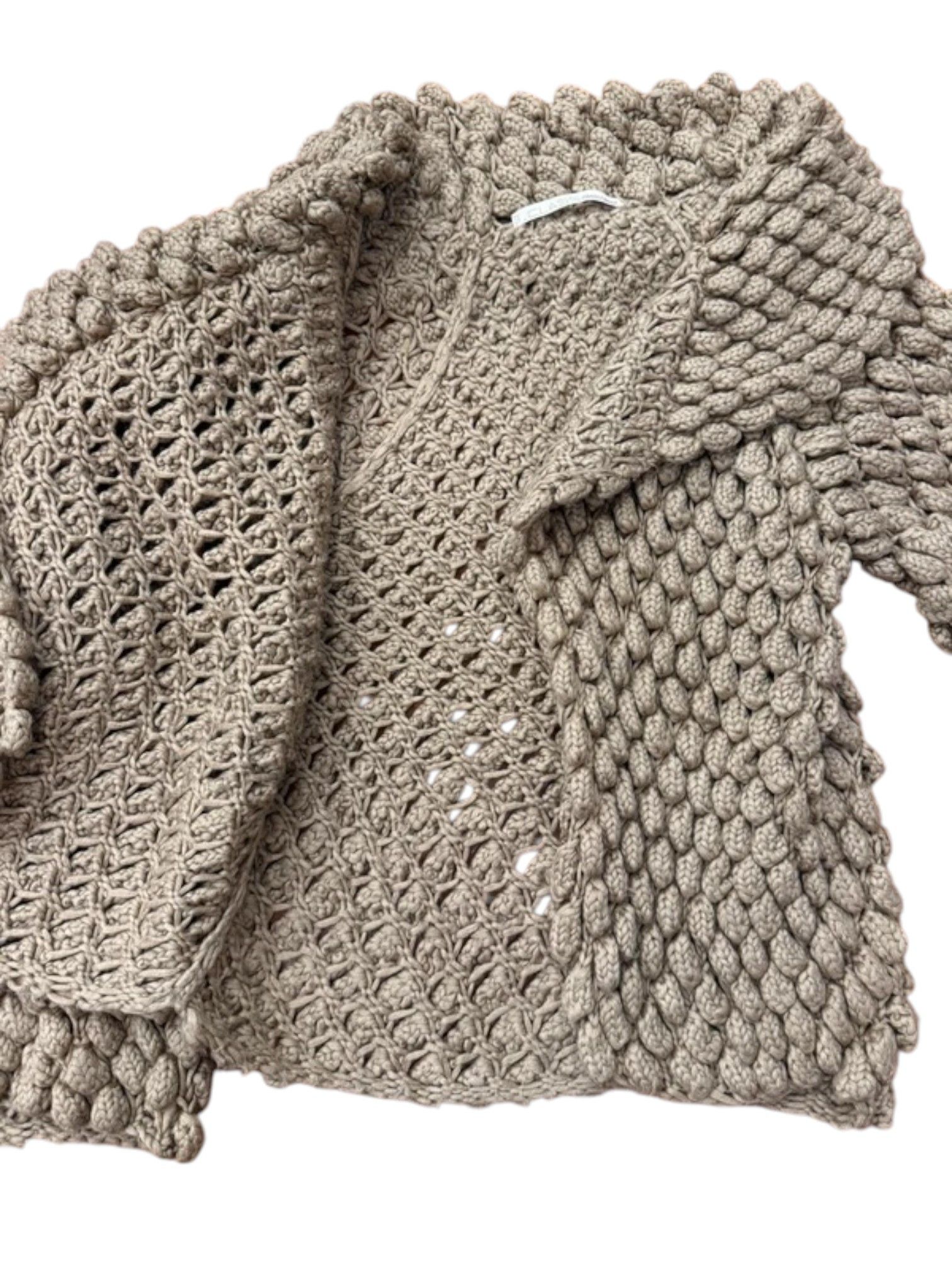 Roberto Cavalli Class Roberto Cavalli Chunky Popcorn Knit Jacket, Mid 2000s Size L / US 10 / IT 46 - 3 Thumbnail