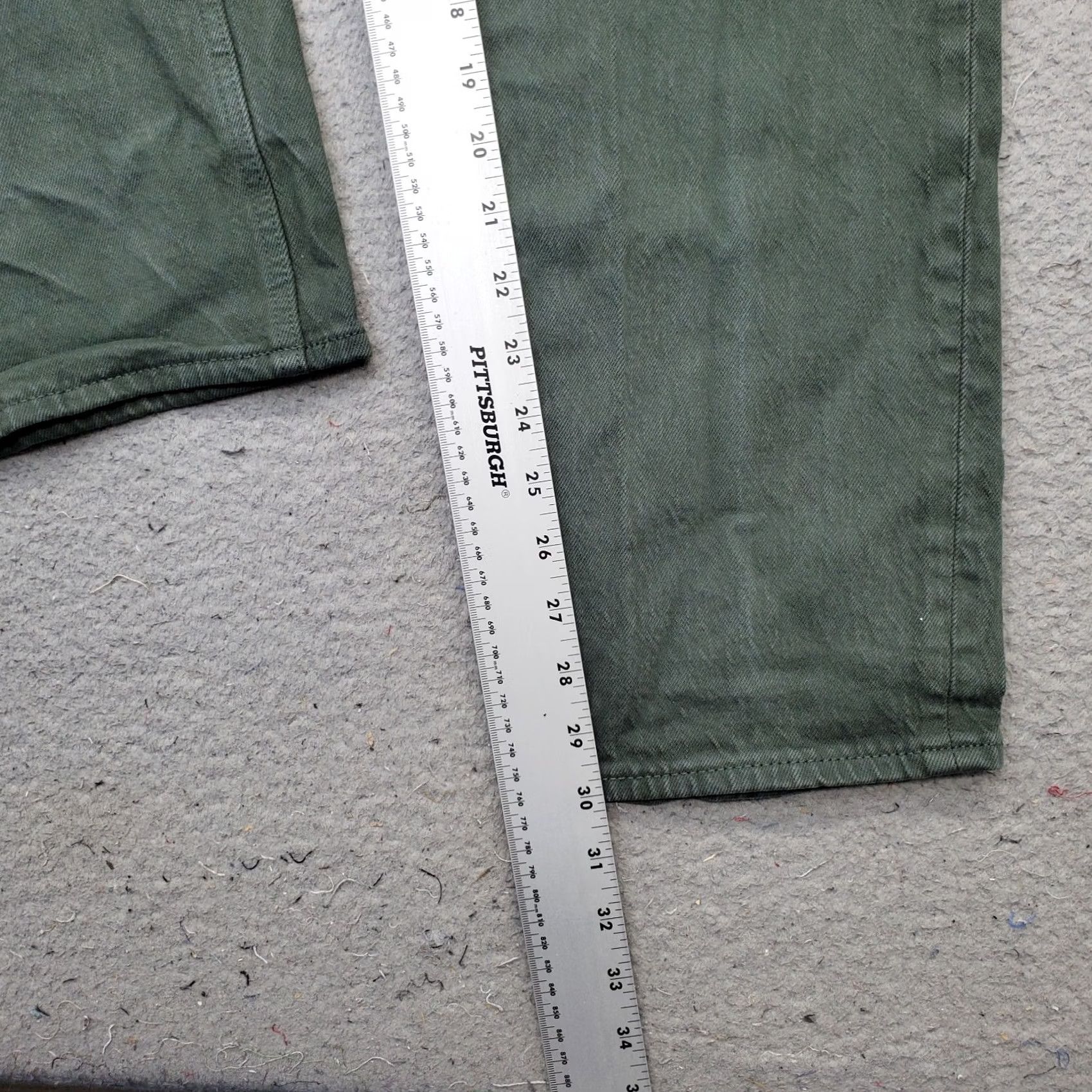 Abercrombie & Fitch Abercrombie & Fitch The 90s Straight Jeans Womens 6R Green Denim Ultra High Rise Jeans Womens 6 Green 90s Vintage? Size 28" / US 6 / IT 42 - 4 Thumbnail