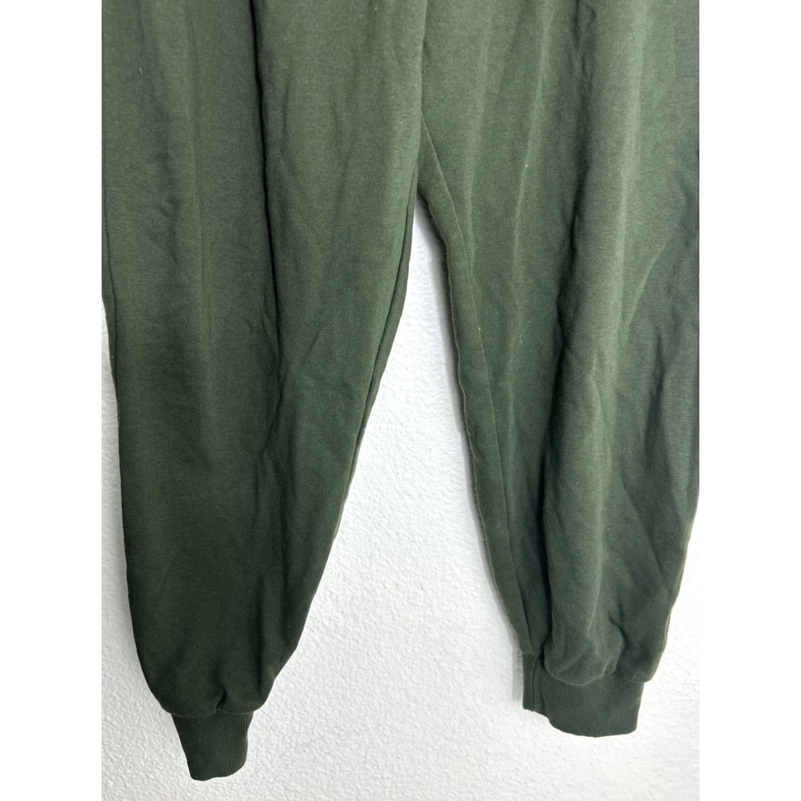 Gymshark GymShark Joggers Mens Large Green Sweatpants Track Workout Stretch Drawstring Pants Athletic Size US 33 - 2 Thumbnail