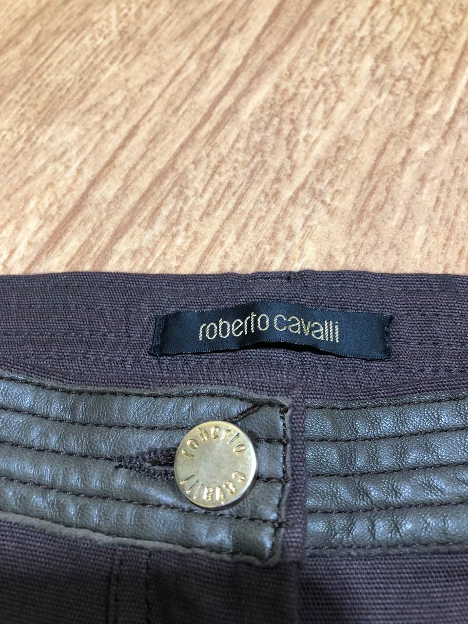 Roberto Cavalli Roberto Cavalli Women's Slim Fit Genuine Leather Pants Size 28" / US 6 / IT 42 - 2 Thumbnail