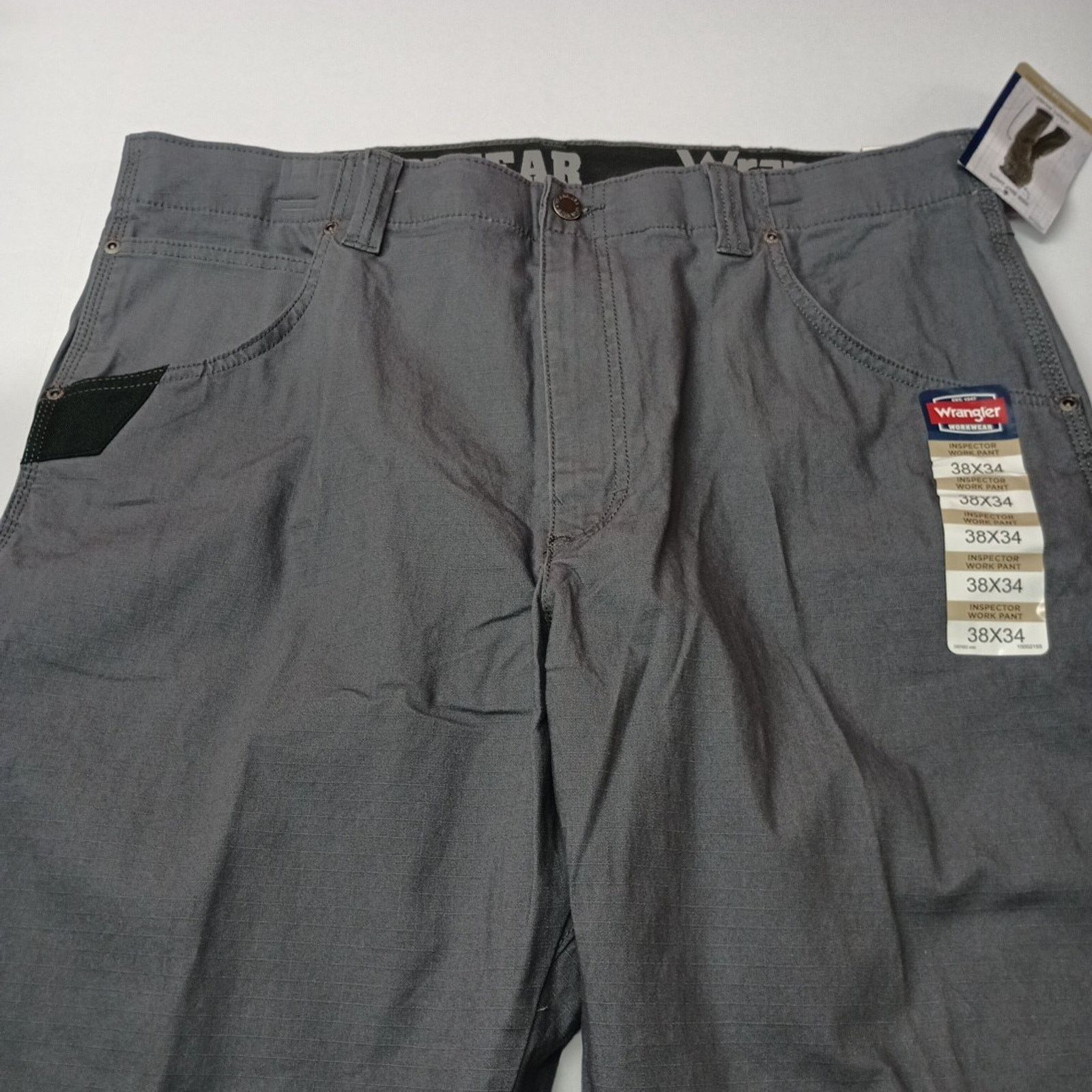 Wrangler Wrangler Inspector Ripstop Work Pants Men's 38x34 Gray Size US 38 / EU 54 - 5 Thumbnail