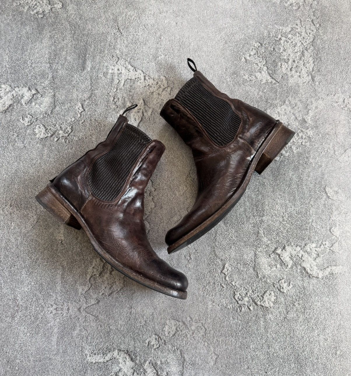 Shoto Shoto 41size brown leather Chelsea boost distressed style Size US 8 / EU 41 - 4 Thumbnail