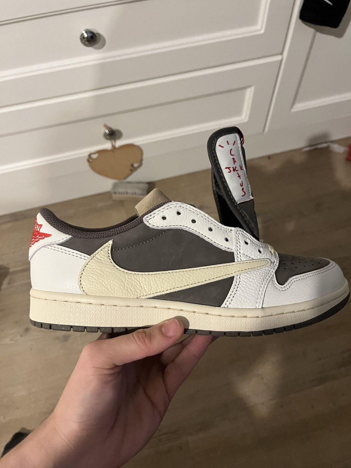 Jordan Brand × Nike × Travis Scott Air Jordan 1 Low OG SP Reverse Mocha Size US 8 / EU 41 - 6 Thumbnail