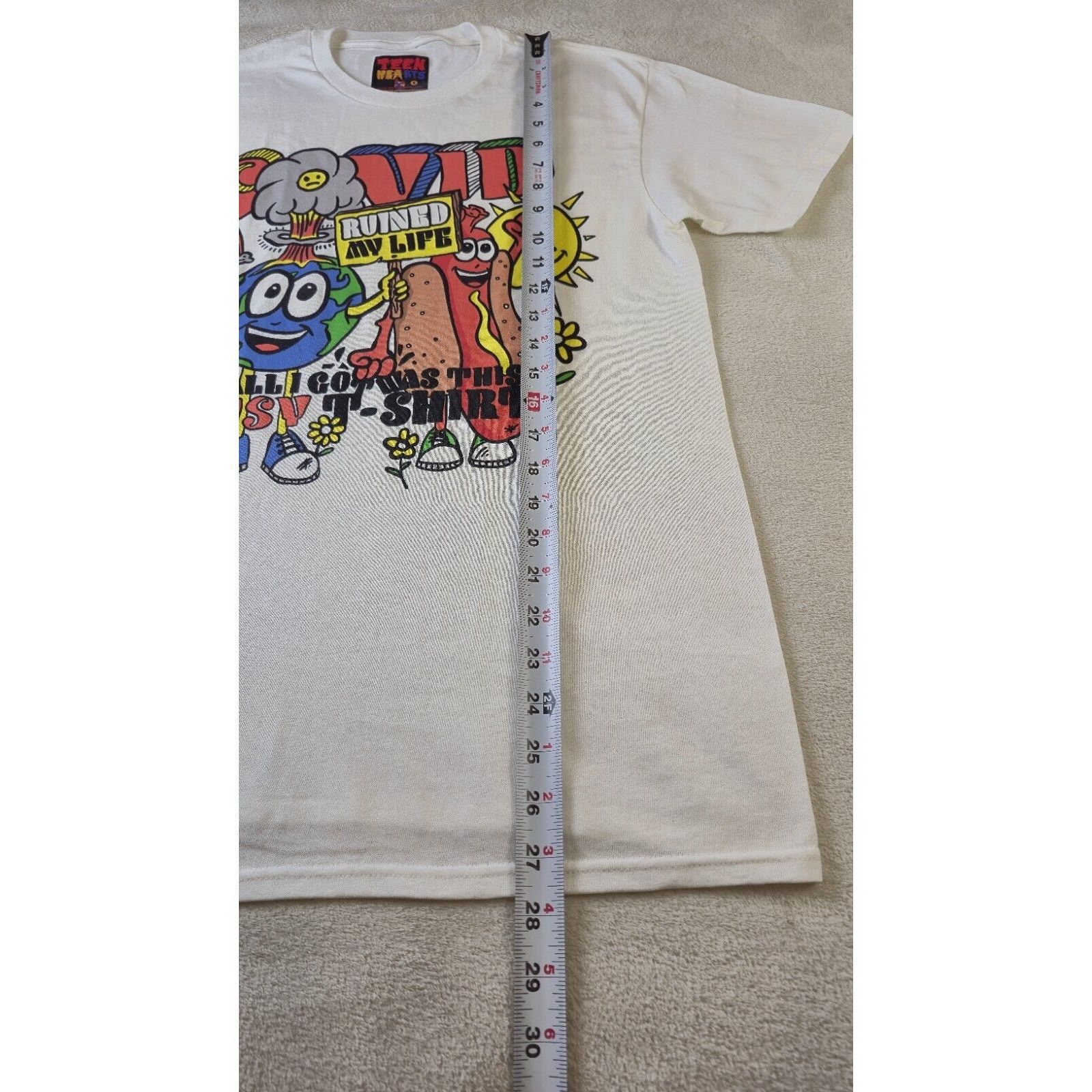 (B).Stroy Teen Hearts Short Sleeve Shirt Covid Ruined My Life Small Size US S / EU 44-46 / 1 - 4 Thumbnail
