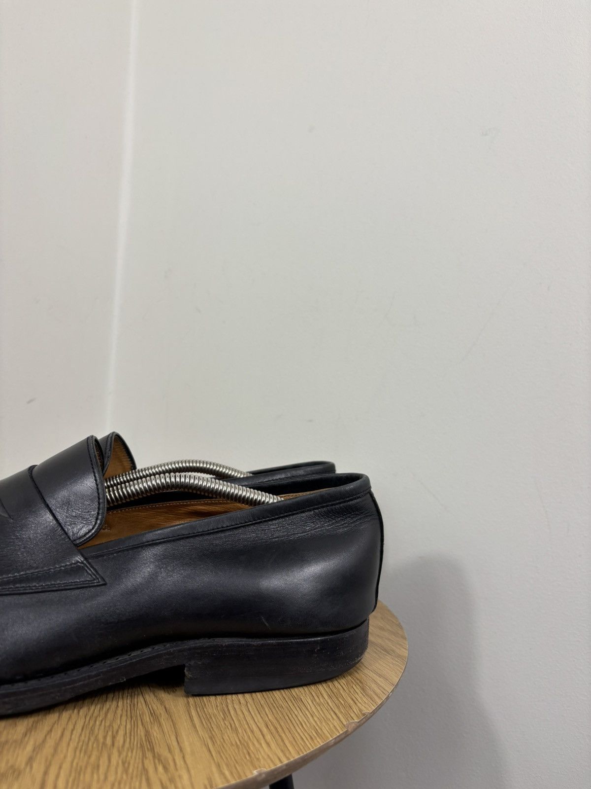Other Prime Shoes Handmade Imola Men’s Black Leather Penny Loafers Size US 12 / EU 45 - 12 Thumbnail