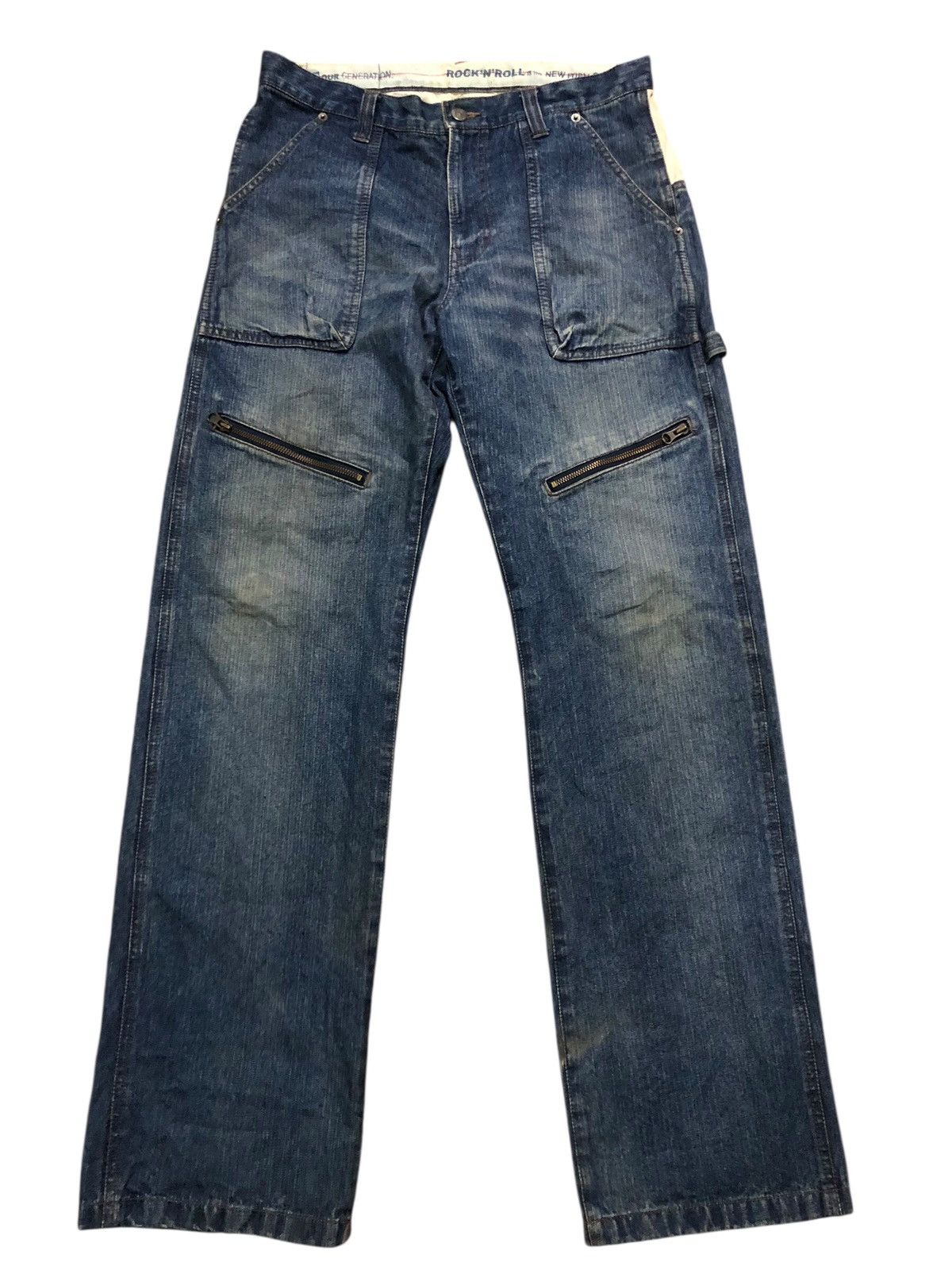 PPFM PPFM Carpenter Sashiko Stitch Denim Pants Size US 30 / EU 46 - 1 Thumbnail