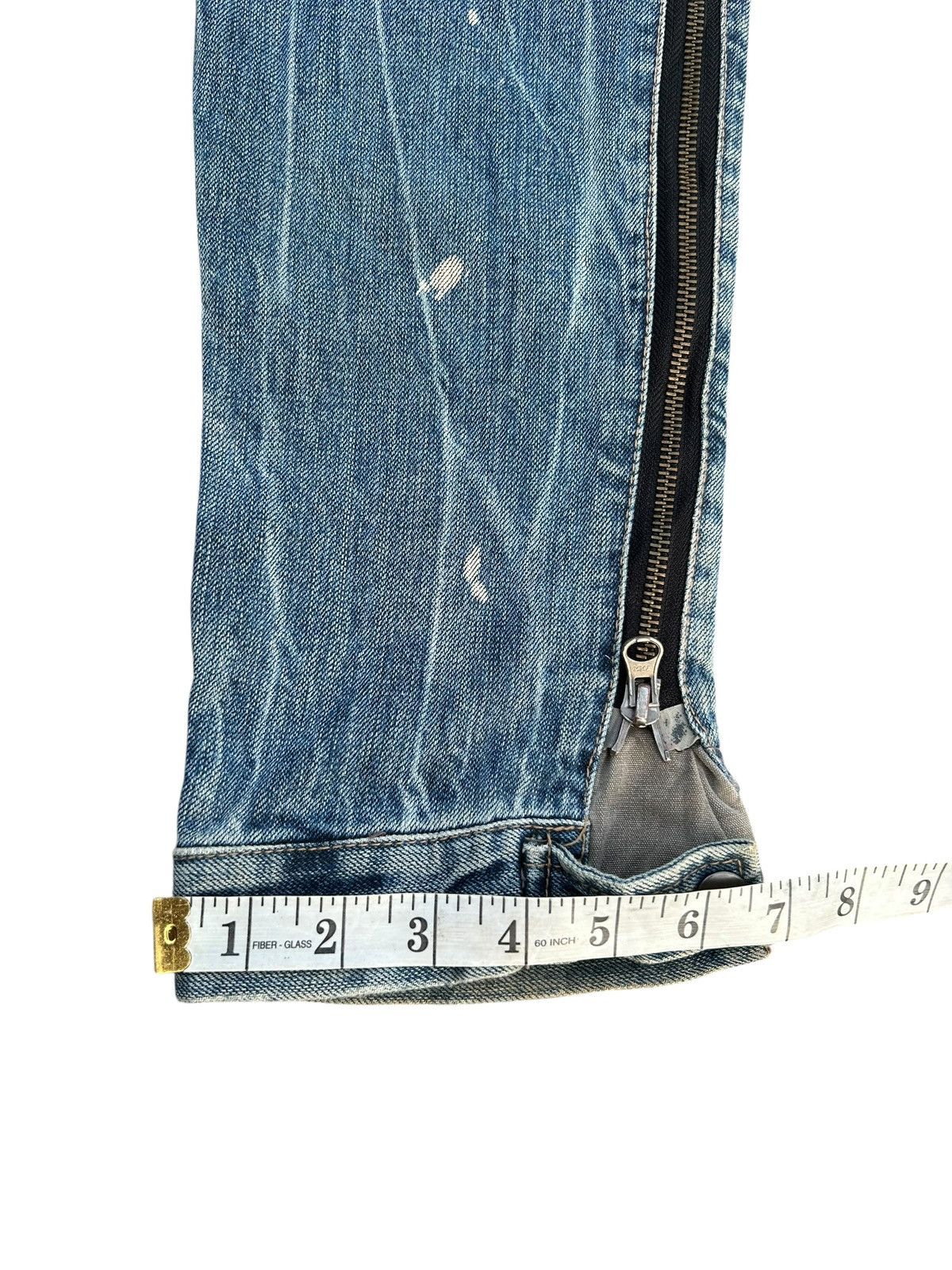 Kapital PPFM Japanese Punk Bondage Distressed Denim Jeans Size US 32 / EU 48 - 20 Thumbnail