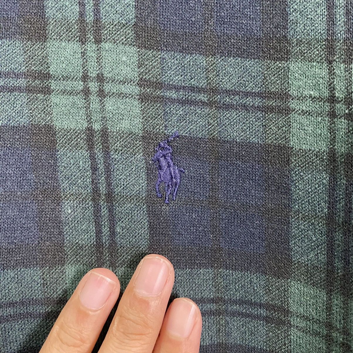 Polo Ralph Lauren VTG Polo Ralph Lauren Blackwatch Plaid Half-Zip Sweatshirt Size US M / EU 48-50 / 2 - 9 Thumbnail