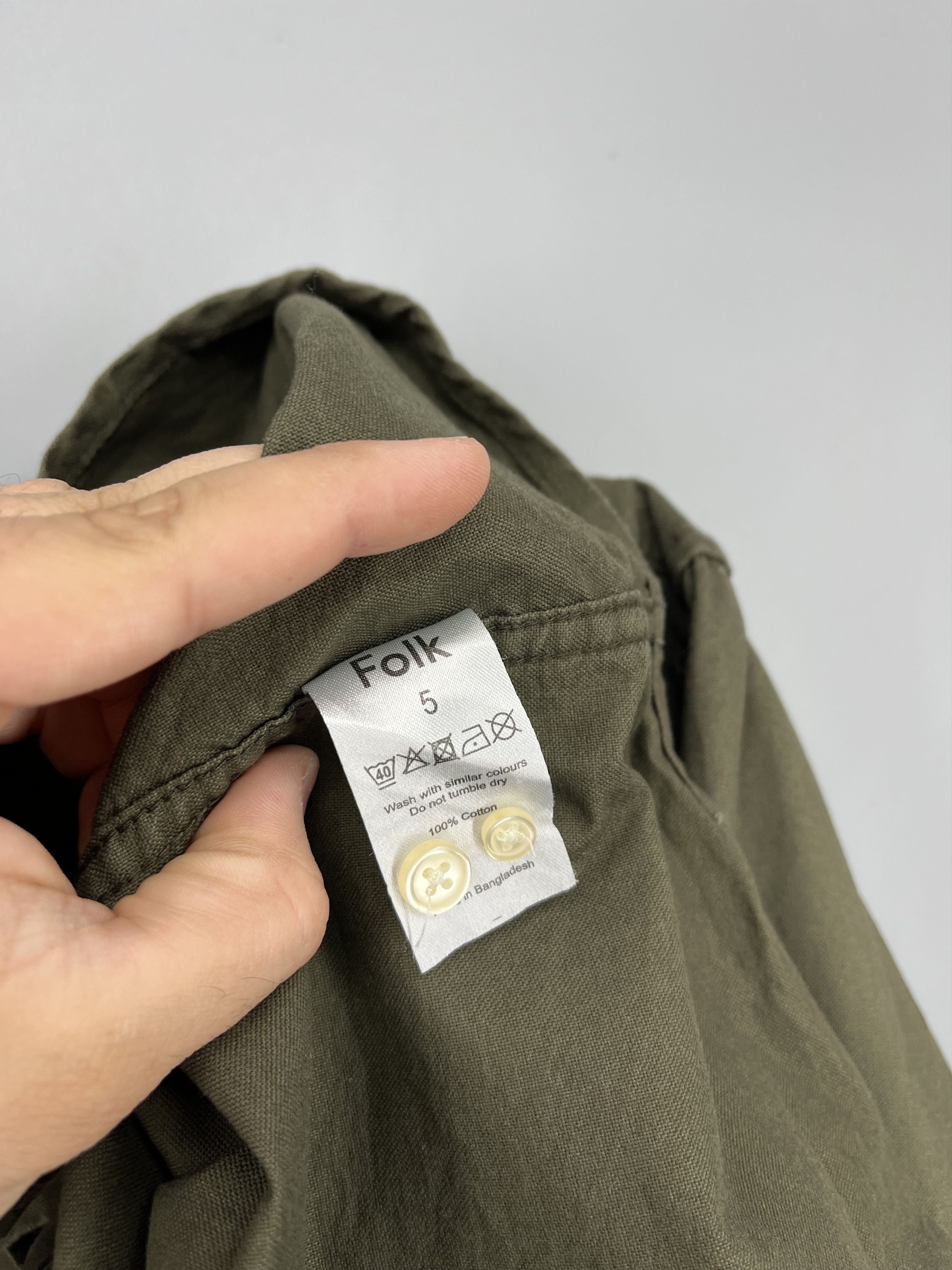 Folk Men’s Folk Dark Sand Over Shirt Size 4 Large Size US L / EU 52-54 / 3 - 5 Thumbnail