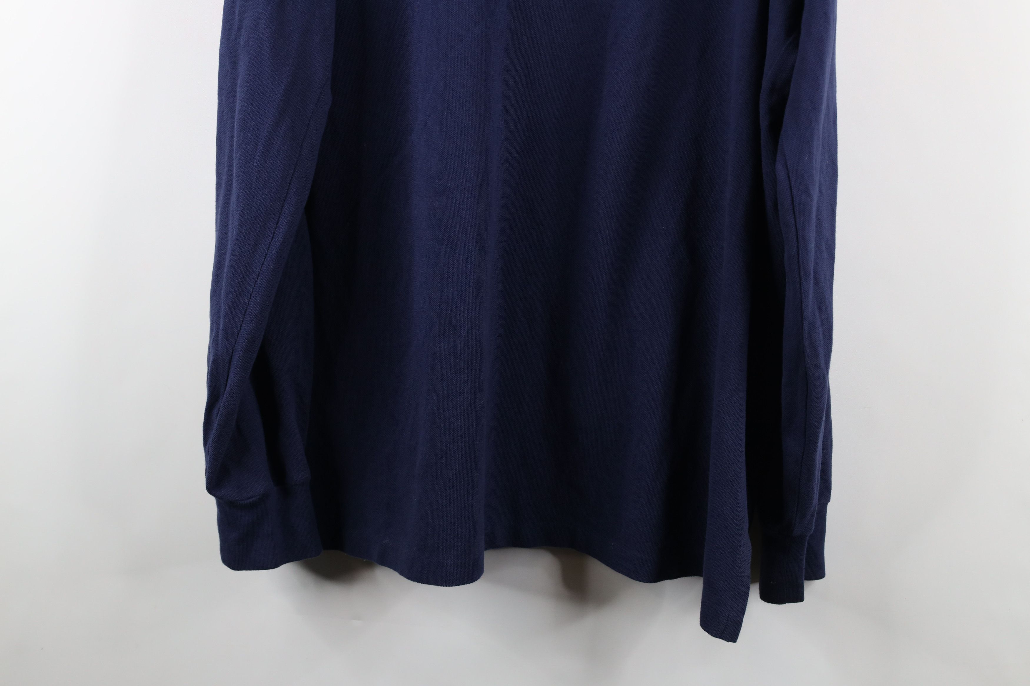 Ralph Lauren × Vintage Vintage 90s Ralph Lauren Long Sleeve Rugby Polo Shirt Blue Size US XL / EU 56 / 4 - 13 Thumbnail
