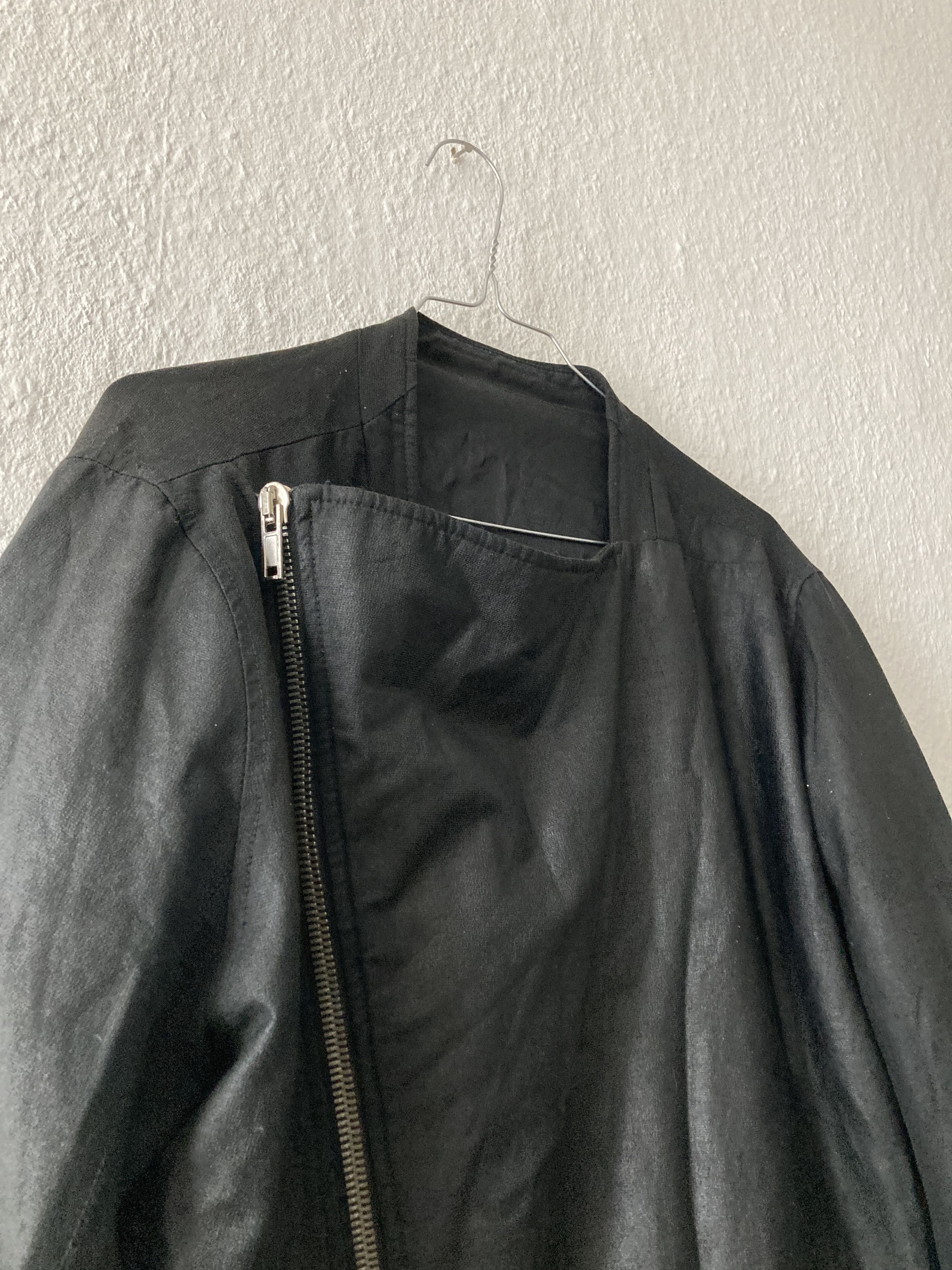 Rick Owens S/S 09 "STRUTTER" Waxed Black Berger Jacket Rick Owens XL Size US XL / EU 56 / 4 - 7 Thumbnail