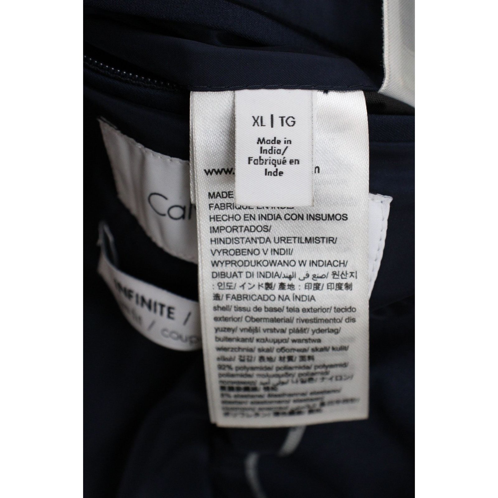 Calvin Klein Calvin Klein Blazer Mens Size XL Navy Blue Stretch Slim Fit Size 52R - 8 Thumbnail