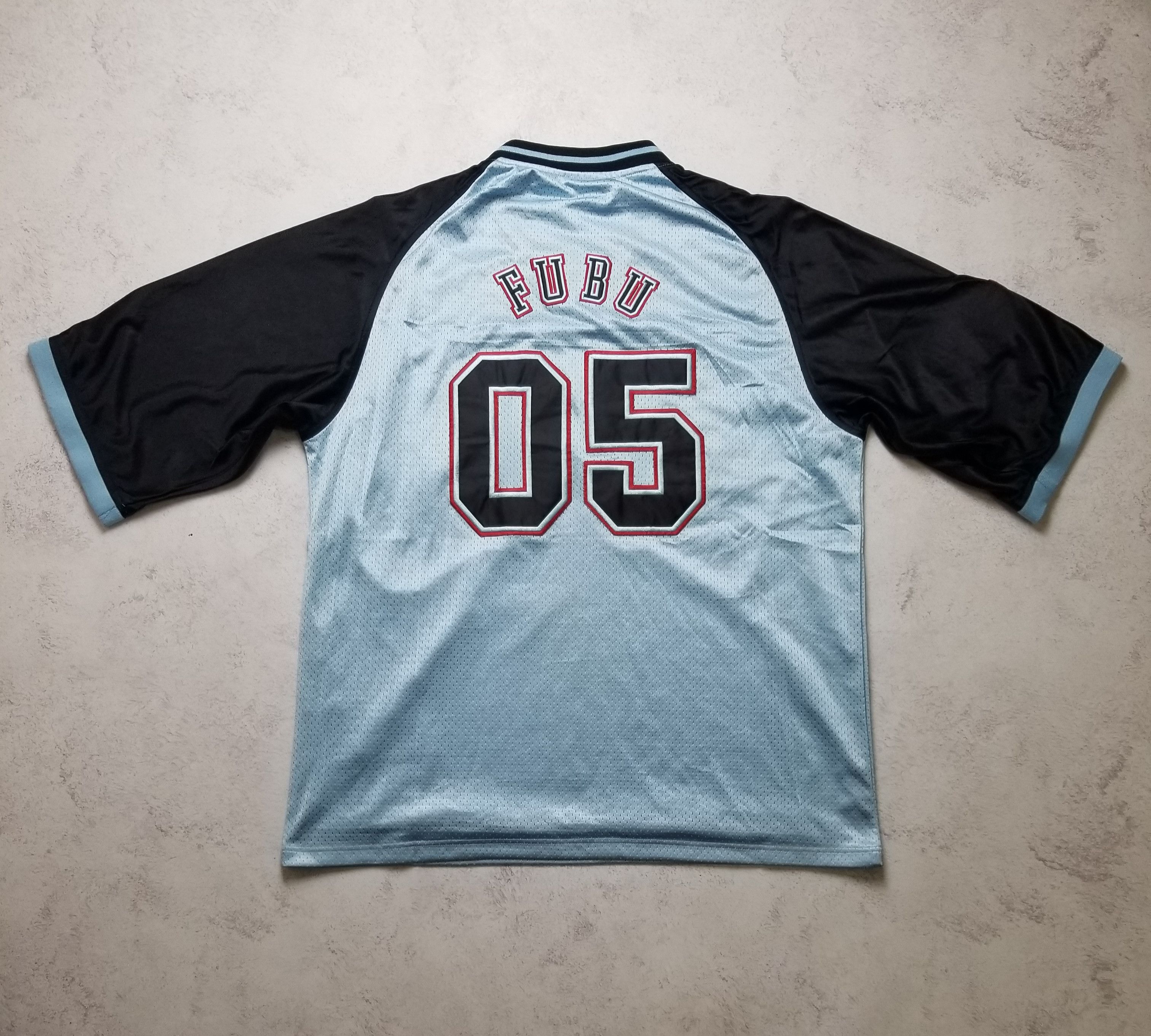 Fubu Vintage FUBU 05 Rap Hip Hop Retro Y2K Blue Jersey Size US L / EU 52-54 / 3 - 2 Thumbnail