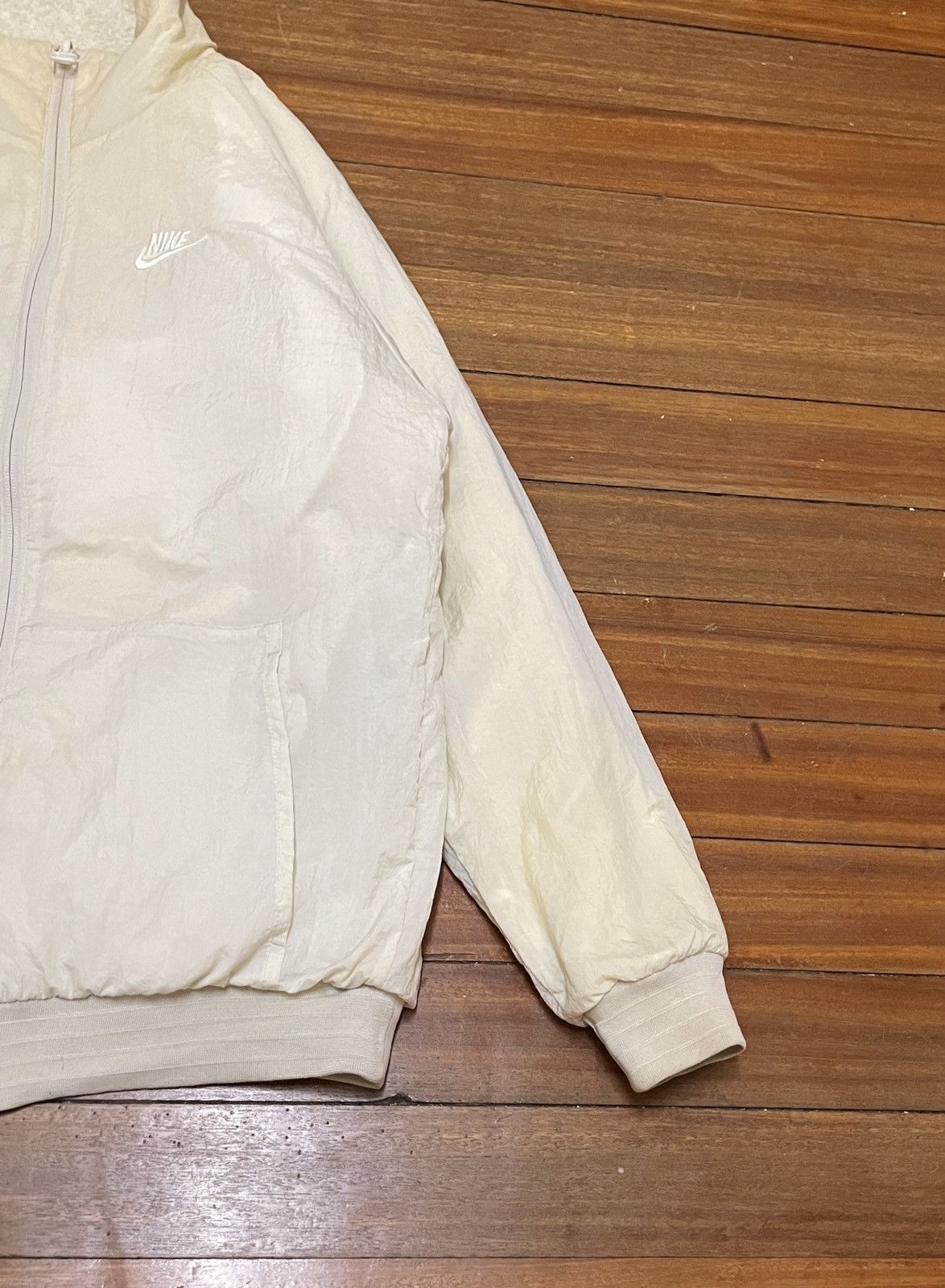 Nike Rare Design Nike Big Swoosh Boa Fleece Reversible Jacket Size US M / EU 48-50 / 2 - 12 Thumbnail