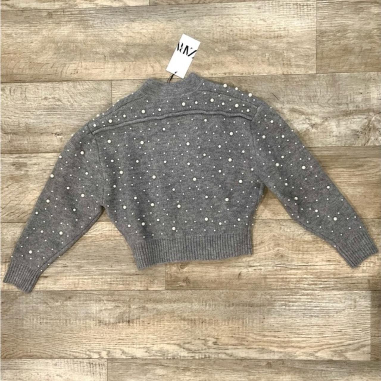 Zara ZARA Wool-Blend Pearl Knit Jacket NWT Size S / US 4 / IT 40 - 18 Thumbnail